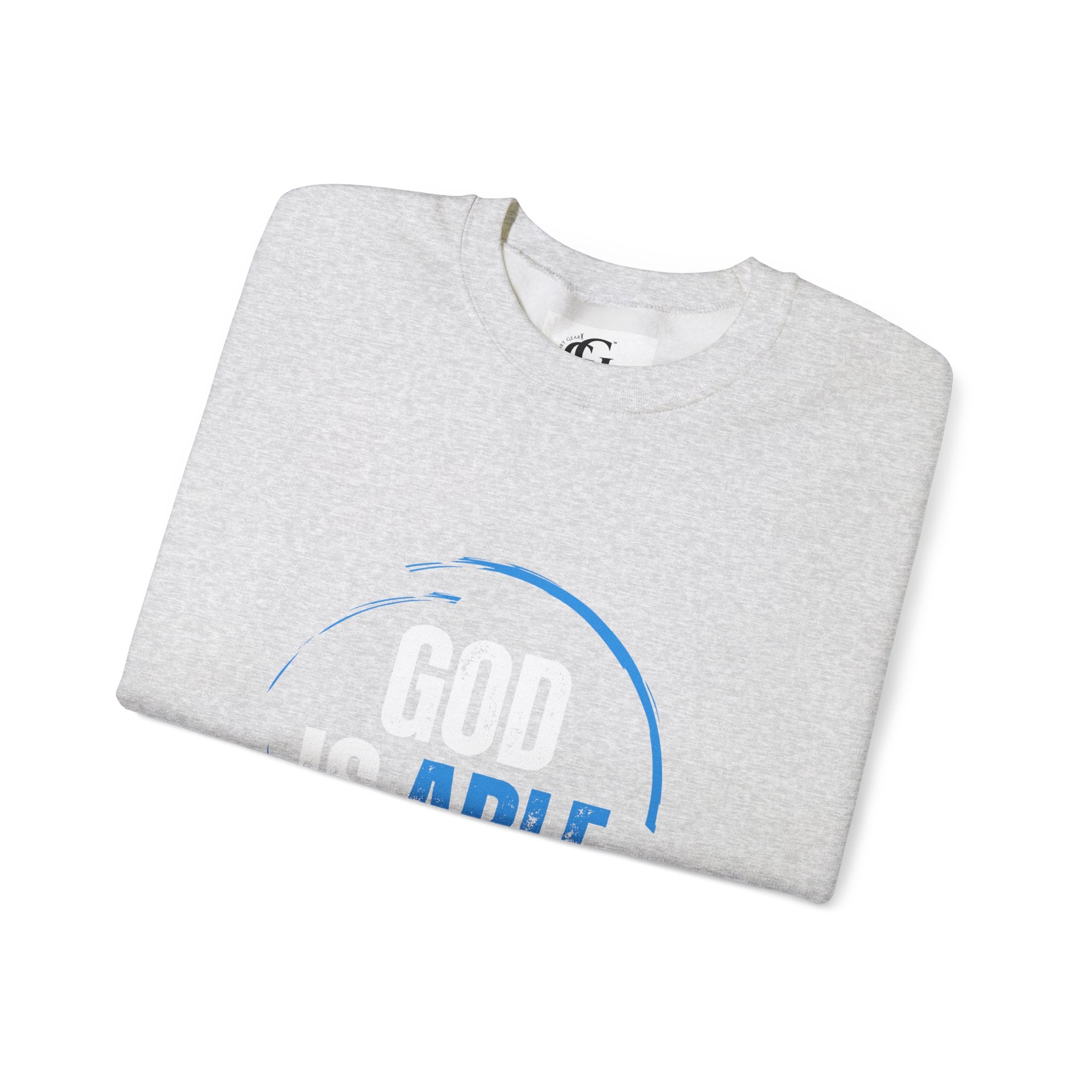 Collection of God is Able Crewneck Sweatshirt | Ephesians 3:20 in a gallery layout