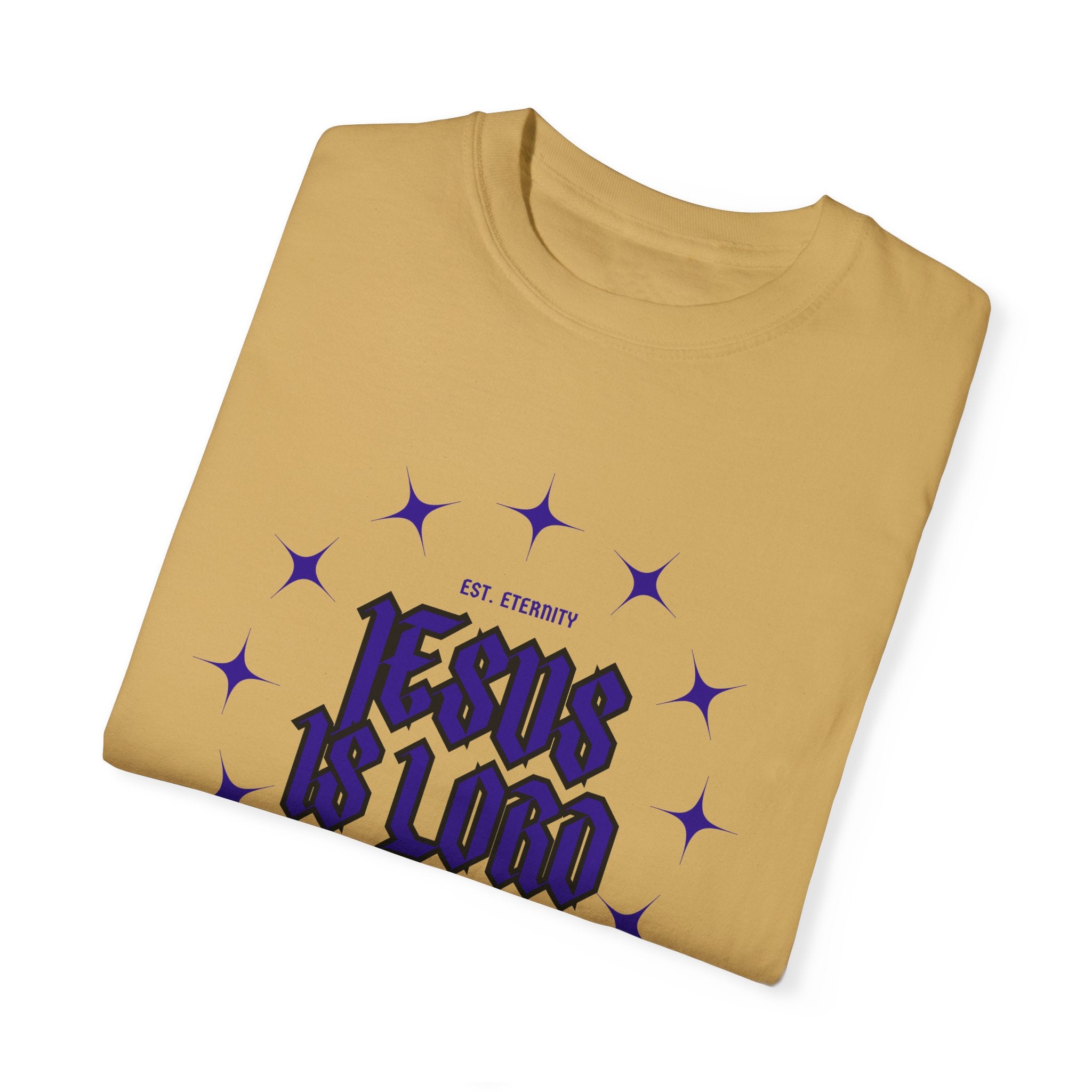 Collection of Inspirational Unisex T-Shirt - 'Jesus is Lord' Design - Perfect for Faith-Based Celebrations in a gallery layout