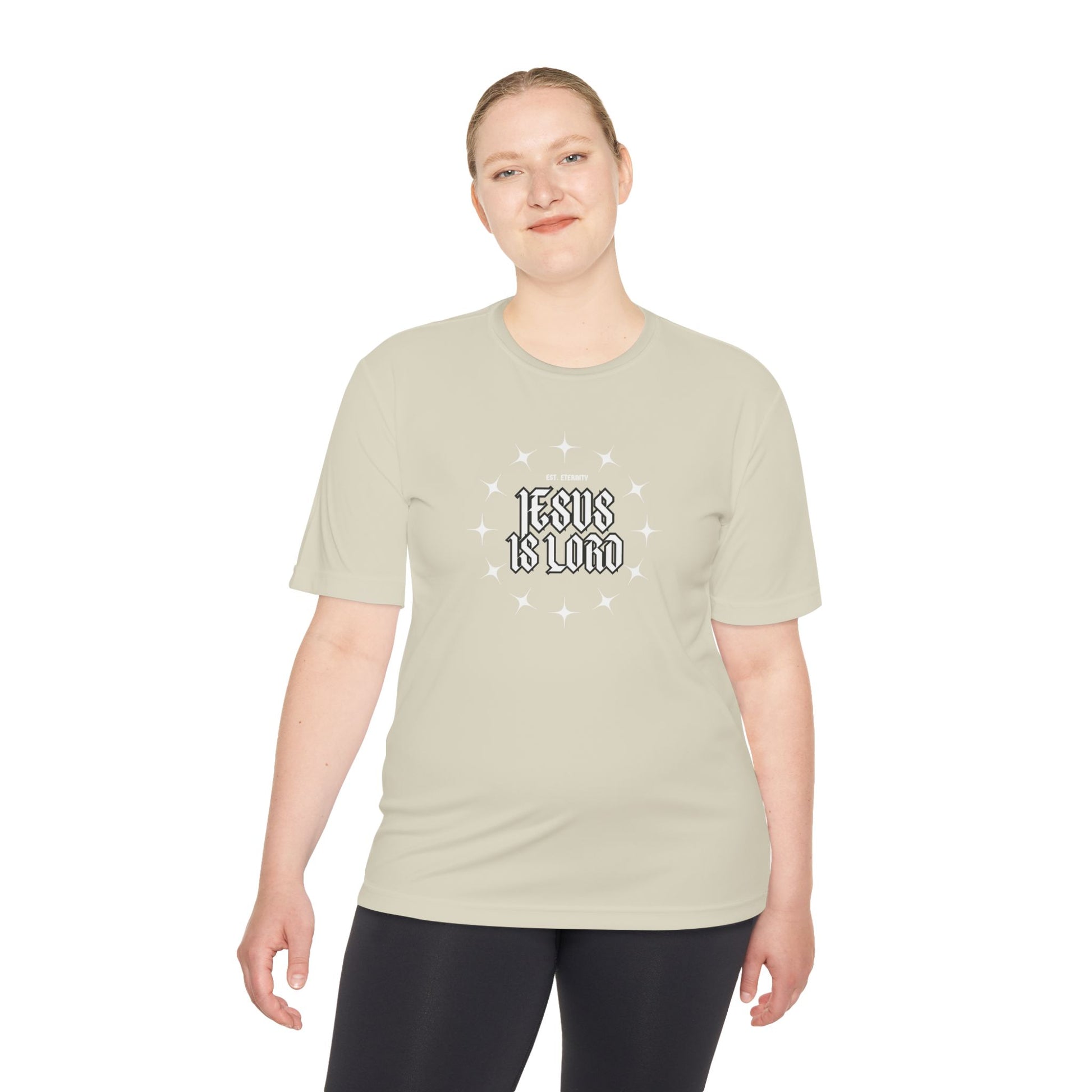 Unisex Moisture Wicking Tee - 'Jesus is Lord' Inspirational Activewear