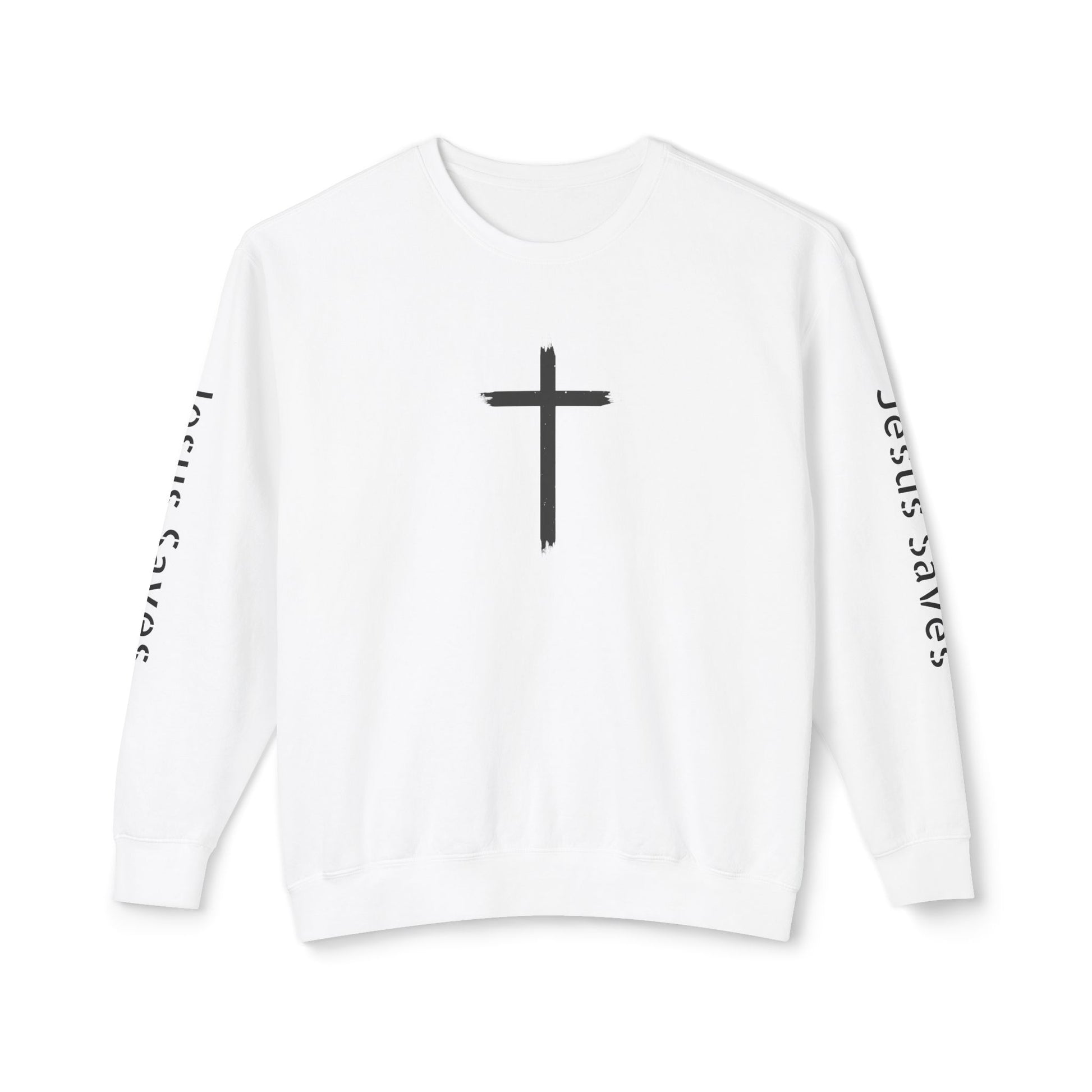 Inspirational Unisex Crewneck Sweatshirt - Glory Gear 'Jesus Saves' Design