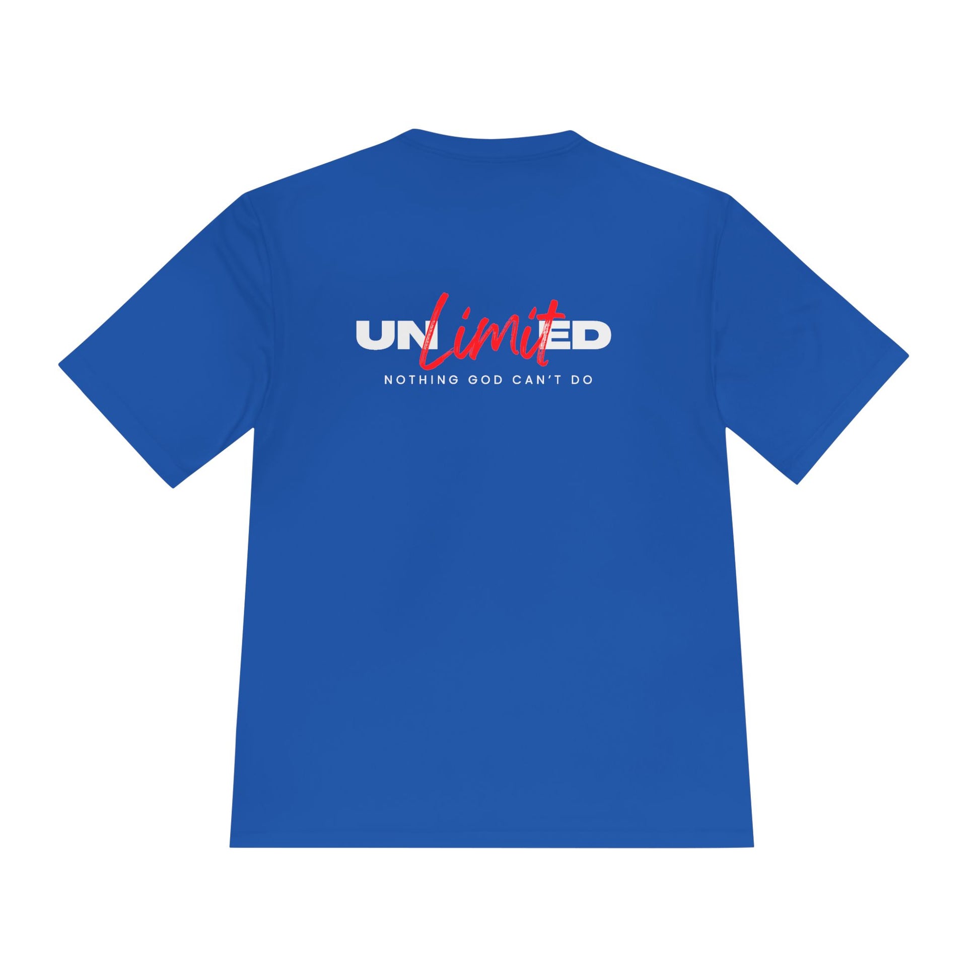 Unisex Moisture Wicking Tee - 'Unlimited' Inspirational Sportswear