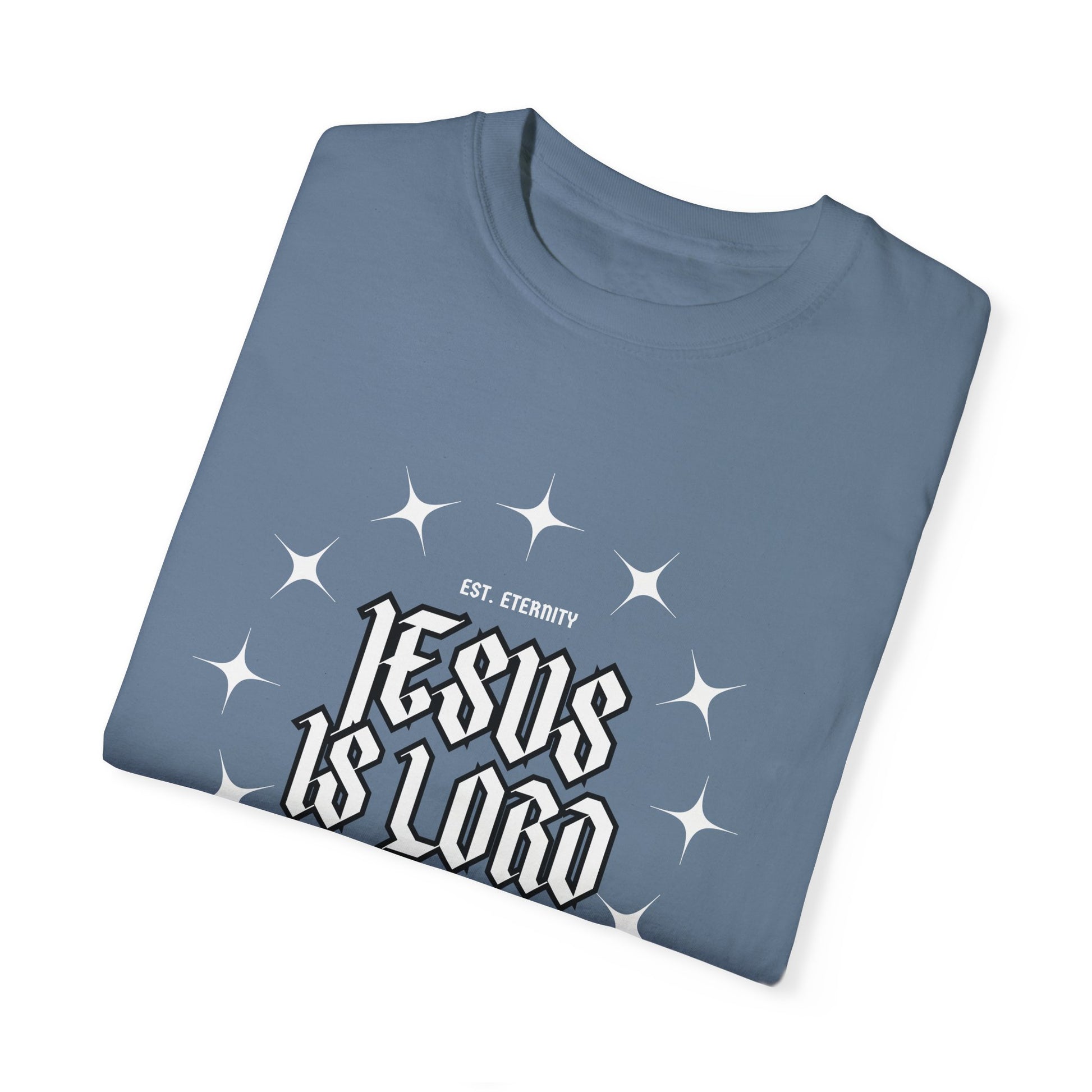 Jesus Is Lord Unisex Garment-Dyed T-Shirt - Faith-Inspired Apparel