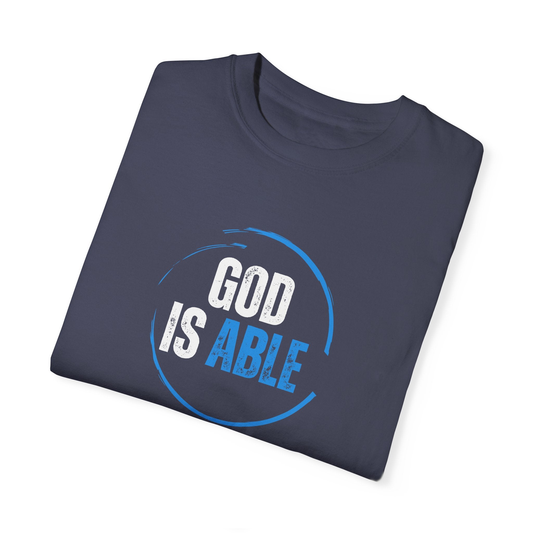 Collection of Inspirational Unisex T-Shirt - 'God Is Able' with Ephesians 3:20 Message in a gallery layout