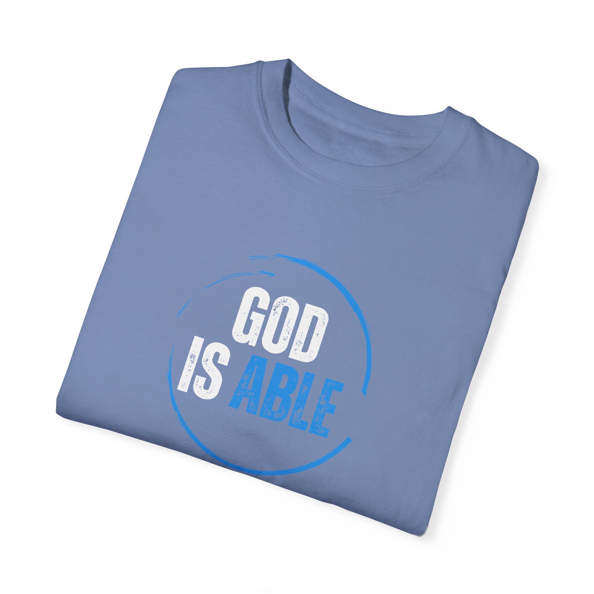 Collection of Inspirational Unisex T-Shirt - 'God Is Able' with Ephesians 3:20 Message in a gallery layout