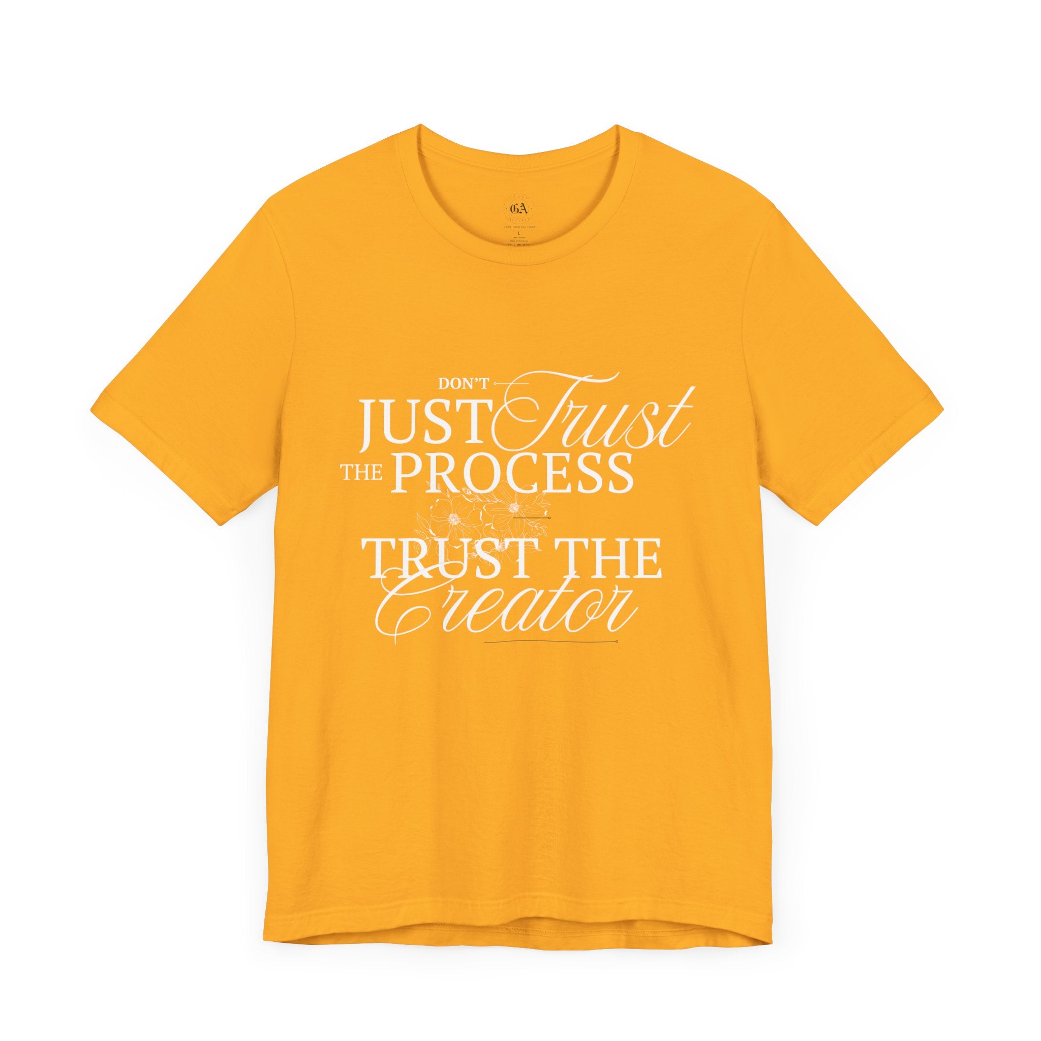 Collection of Women's Edition Inspirational Trust the Creator Tee, Motivational Shirt, Gift for Creatives, Unisex Graphic Tee, Relaxed Fit Everyday Wear in a gallery layout