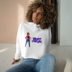 Collection of Sudadera con capucha corta y elegante de estilo atrevido in a gallery layout