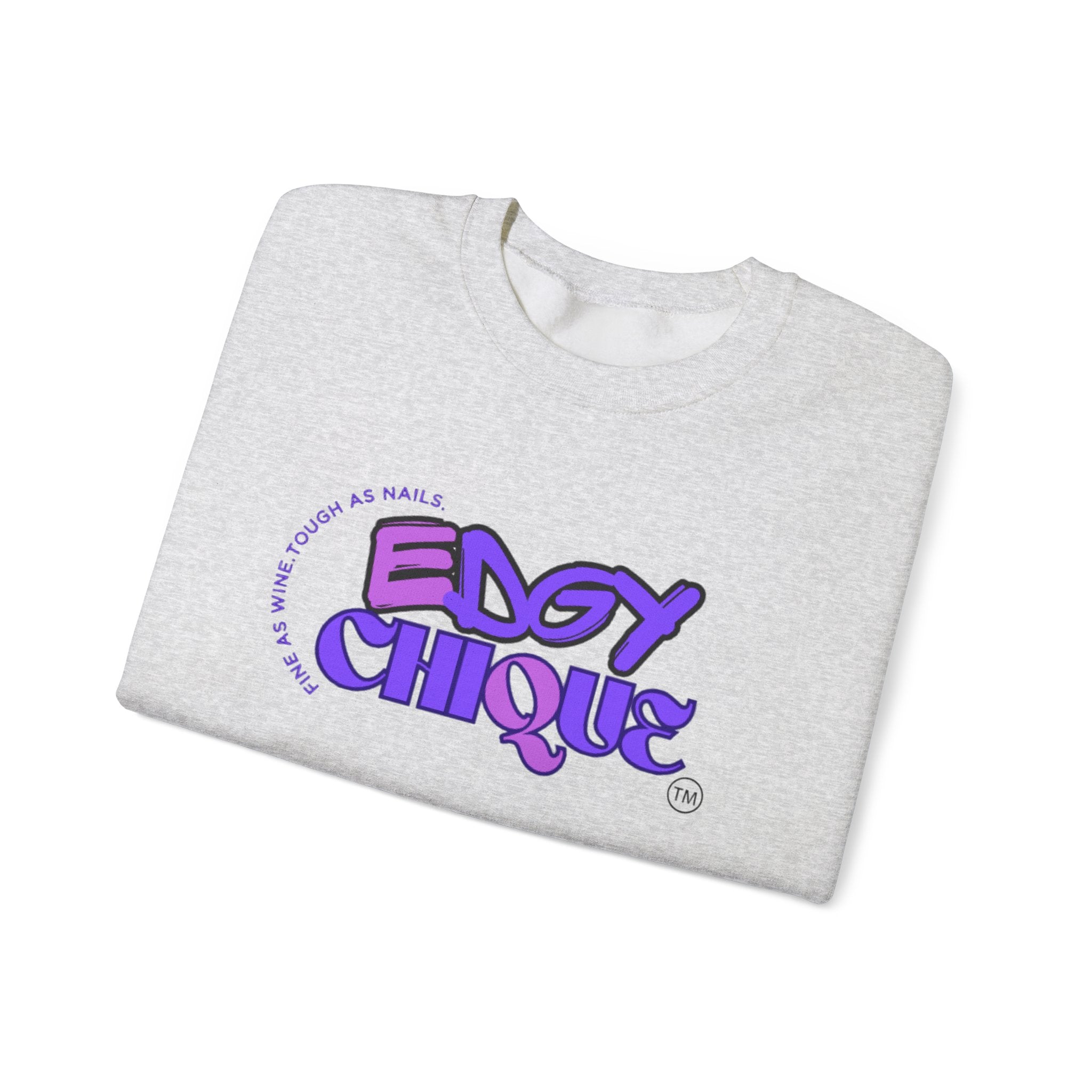 Collection of Edgy Chique Crewneck Sweatshirt - Trendy Design for Confident Women in a gallery layout