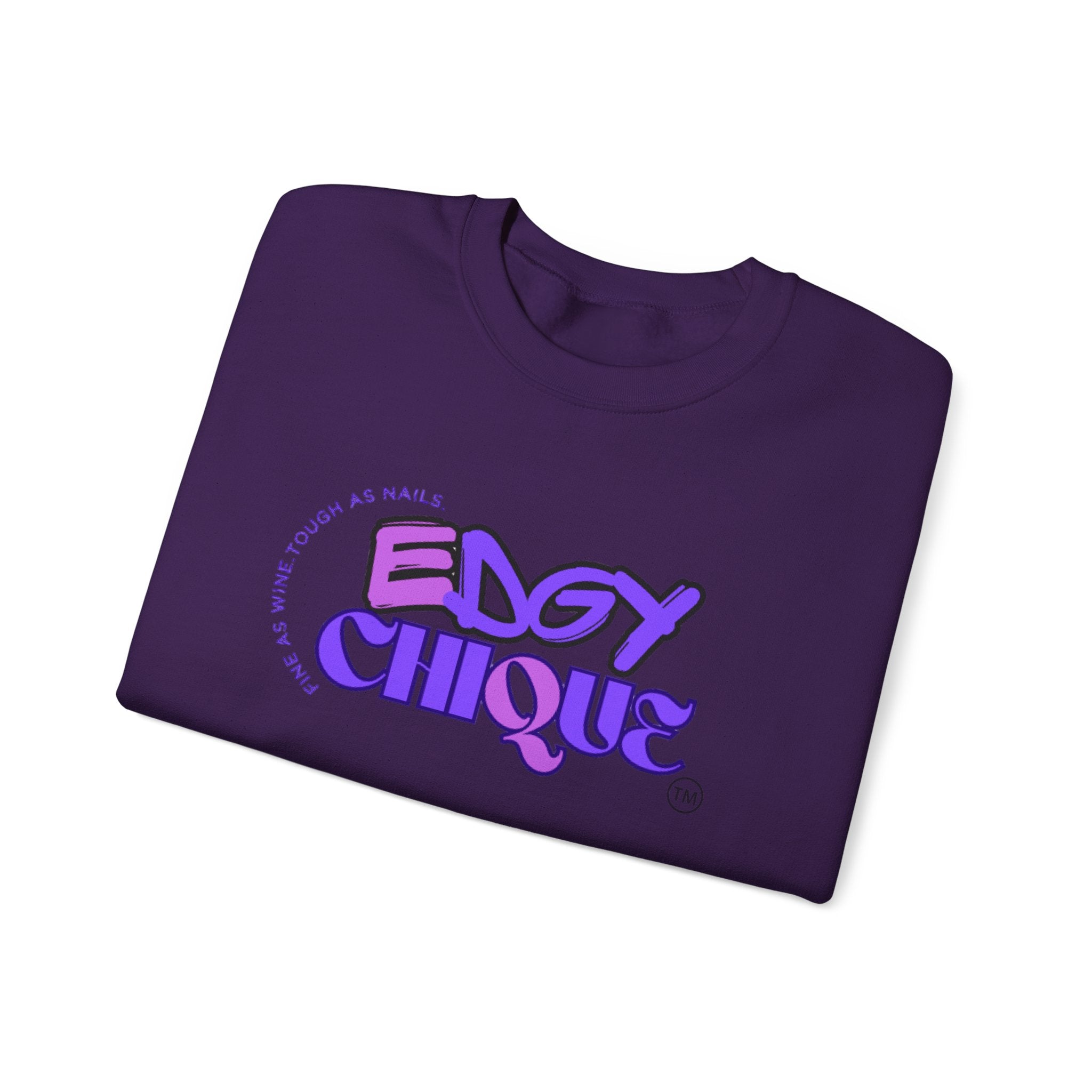 Collection of Edgy Chique Crewneck Sweatshirt - Trendy Design for Confident Women in a gallery layout