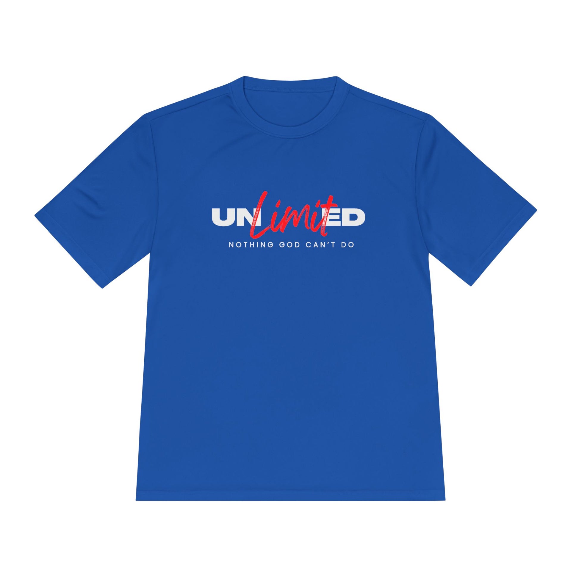 Unisex Moisture Wicking Tee - 'Unlimited' Inspirational Sportswear
