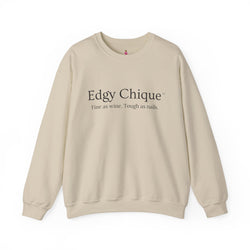 Collection of Edgy Chique Sleek Crewneck Sweatshirt - Fine as Wine, Tough as Nails in a gallery layout