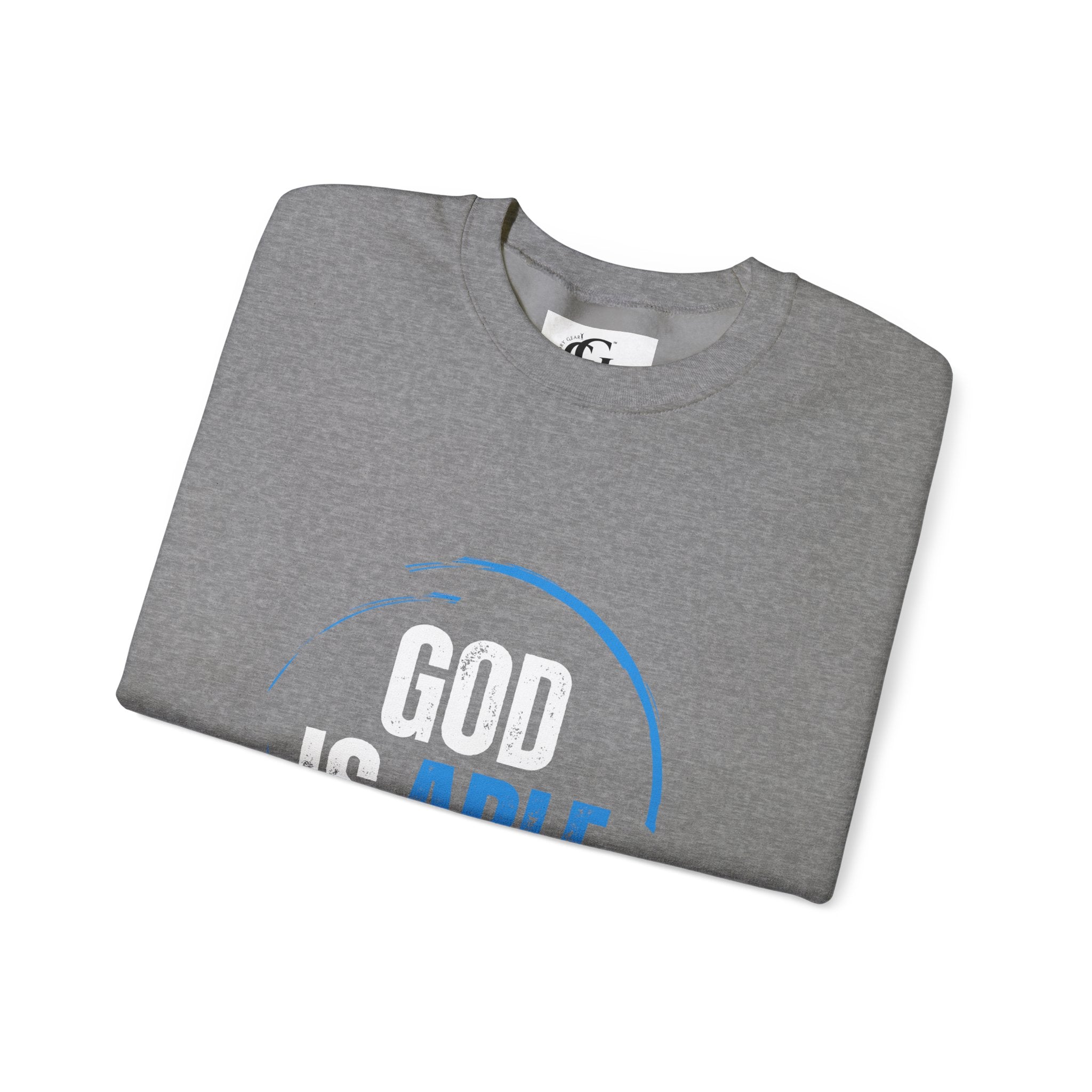 Collection of God is Able Crewneck Sweatshirt | Ephesians 3:20 in a gallery layout
