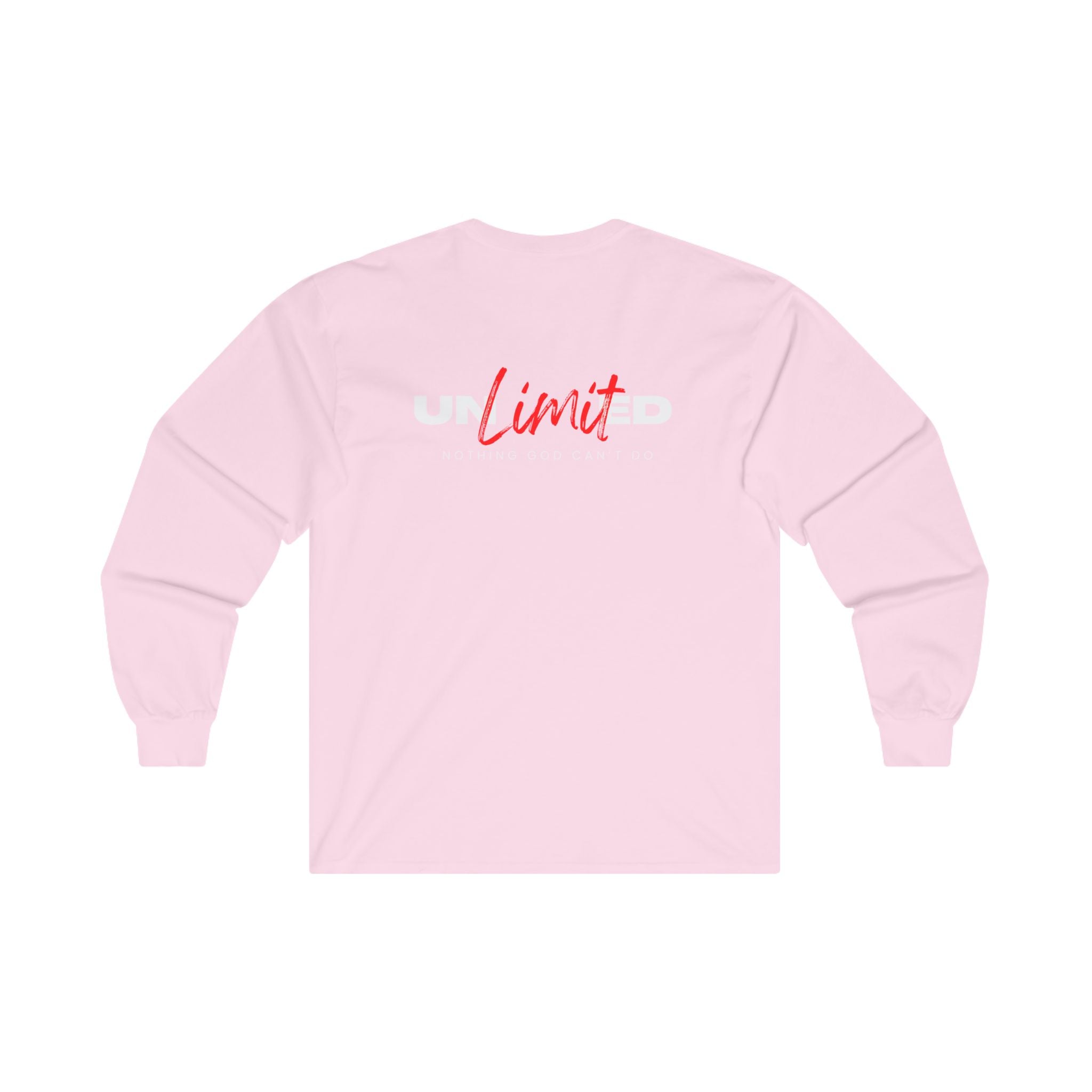Collection of Unlimited Nothing God Can't Do - Long Sleeve Tee in a gallery layout