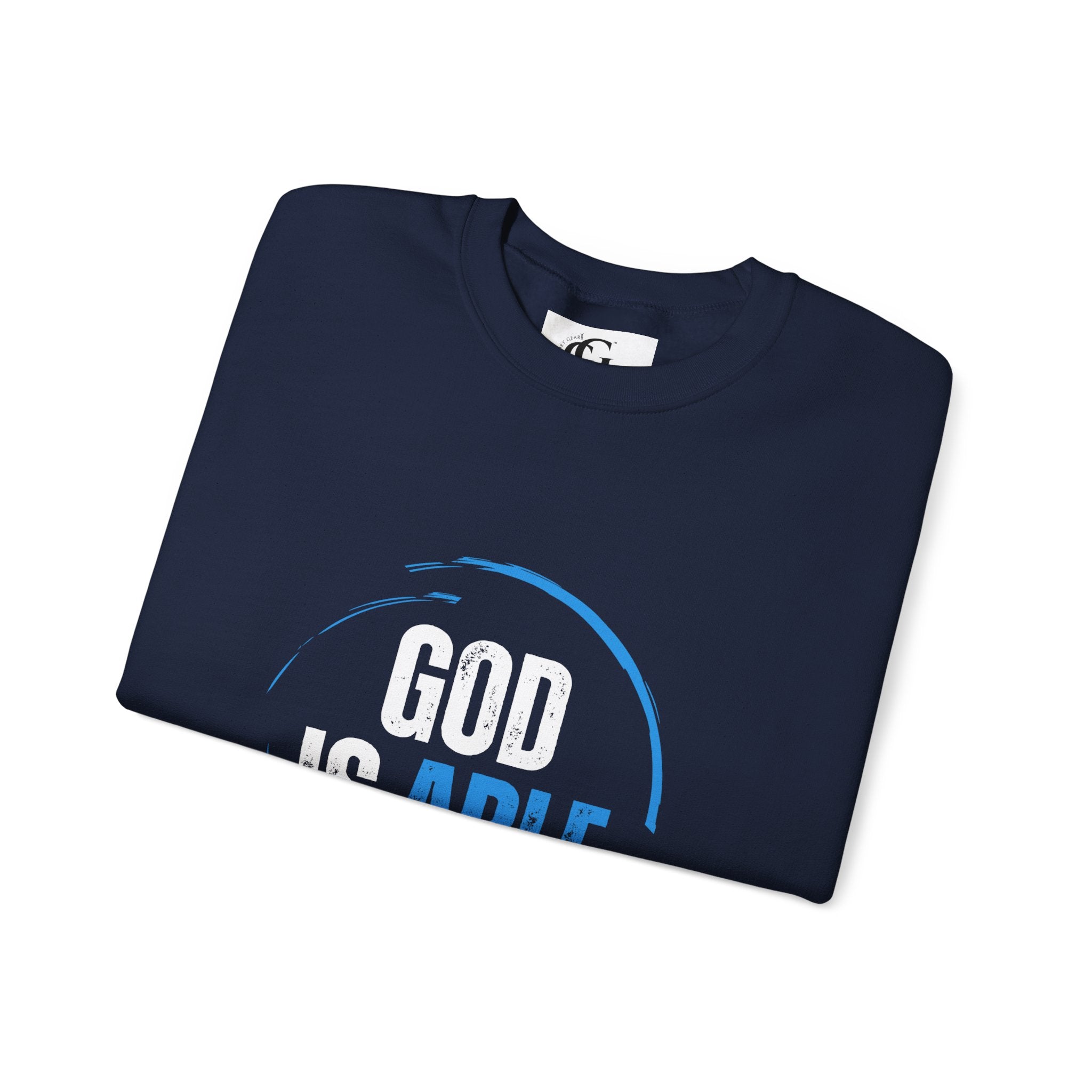 Collection of God is Able Crewneck Sweatshirt | Ephesians 3:20 in a gallery layout