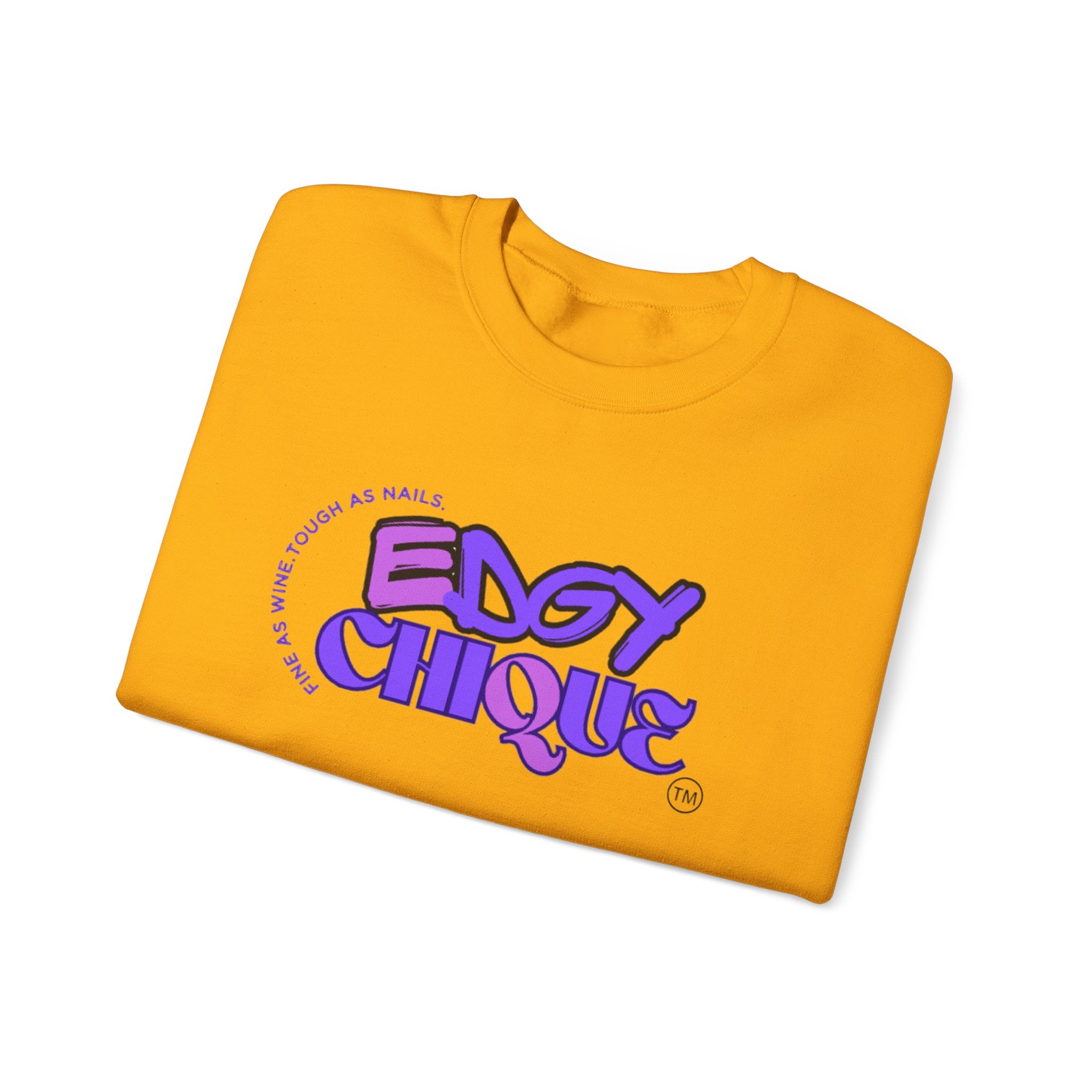 Collection of Edgy Chique Crewneck Sweatshirt - Trendy Design for Confident Women in a gallery layout