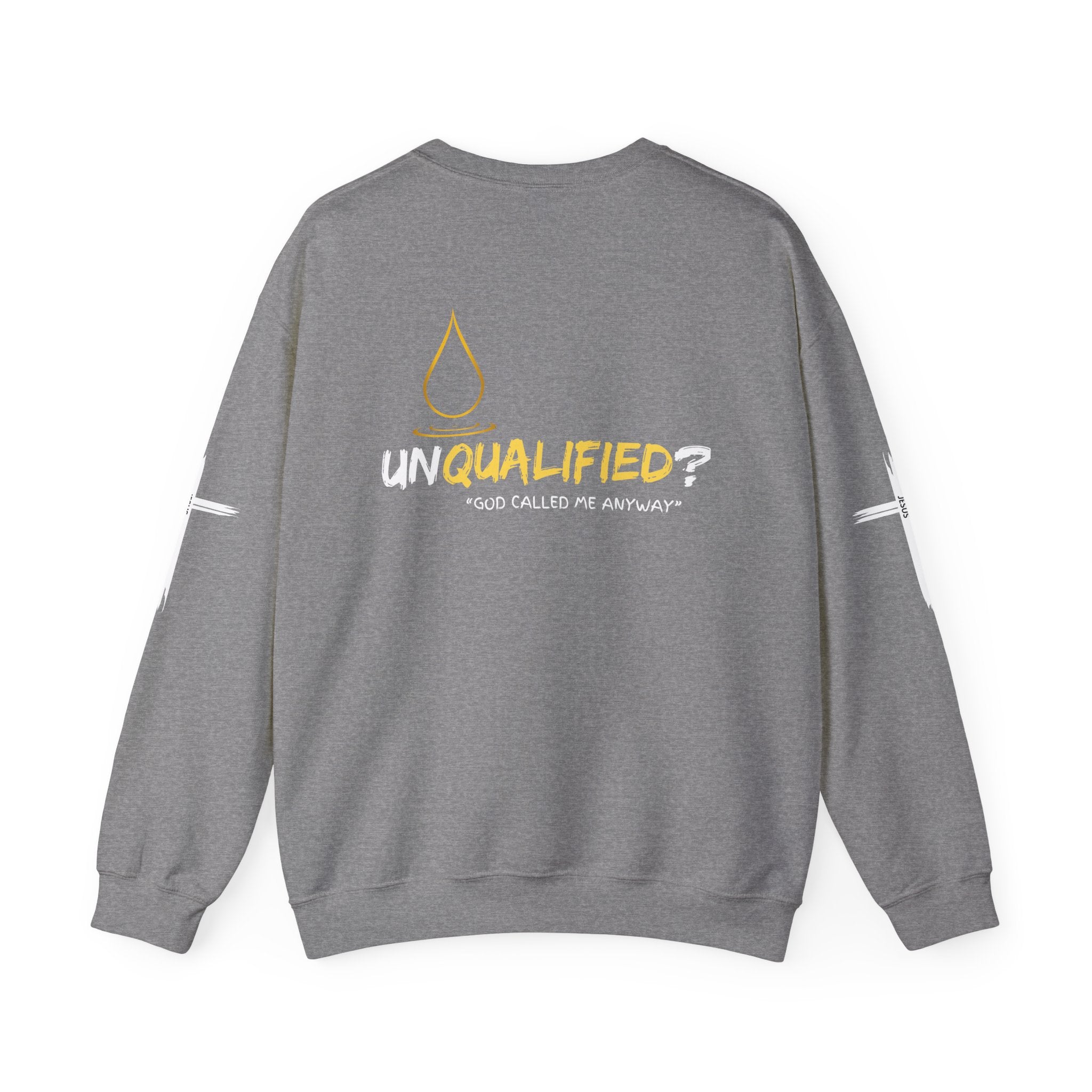 Collection of QUALIFIED "God Called Me Anyway" Unisex Crewneck Sweatshirt - Cozy Motivational Apparel in a gallery layout