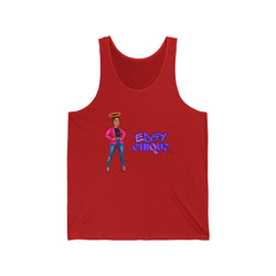 Collection of Edgy Chique Unisex Jersey Tank - Fun & Stylish Graphic Tank Top for Everyday Wear in a gallery layout