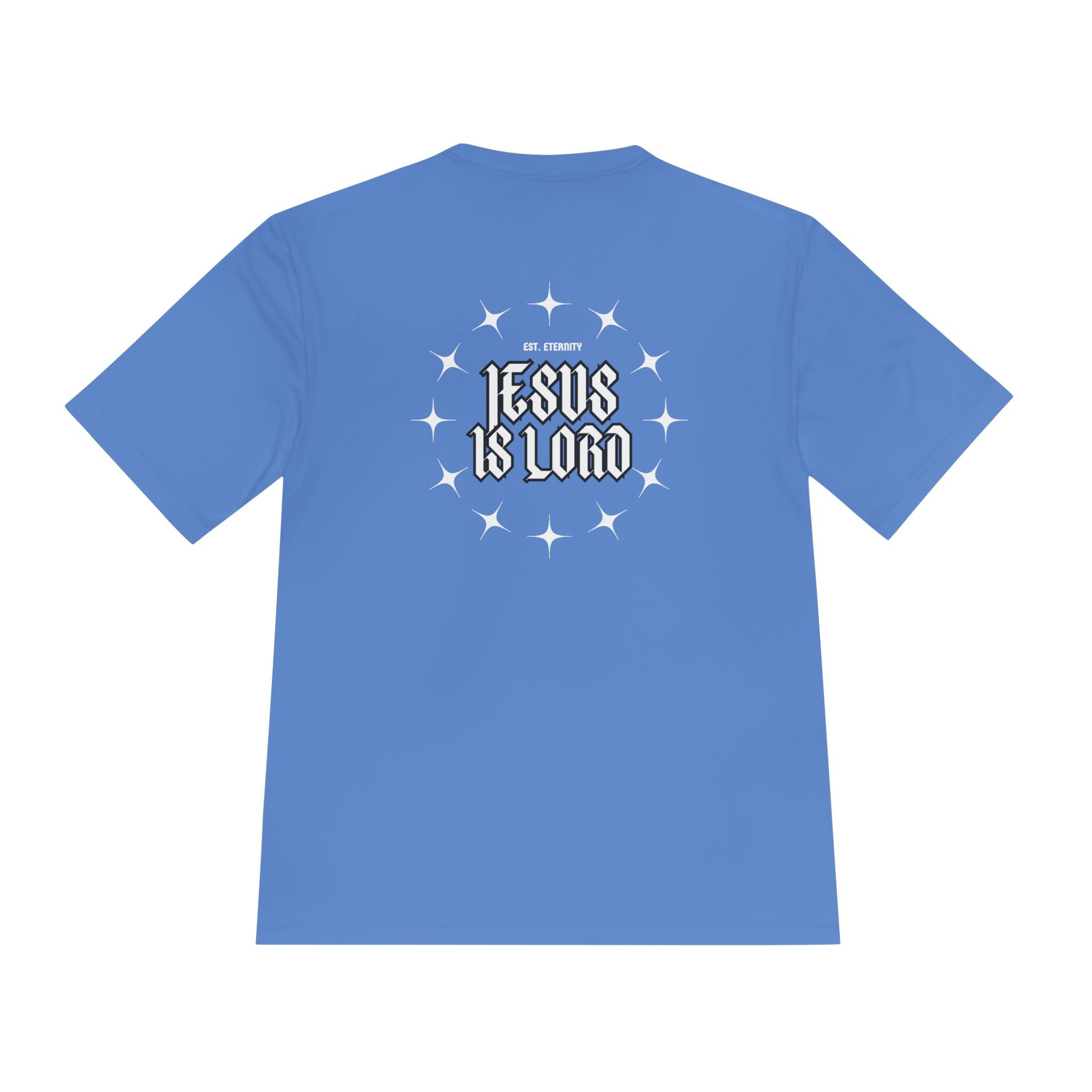 Collection of Unisex Moisture Wicking Tee - 'Jesus is Lord' Inspirational Activewear in a gallery layout