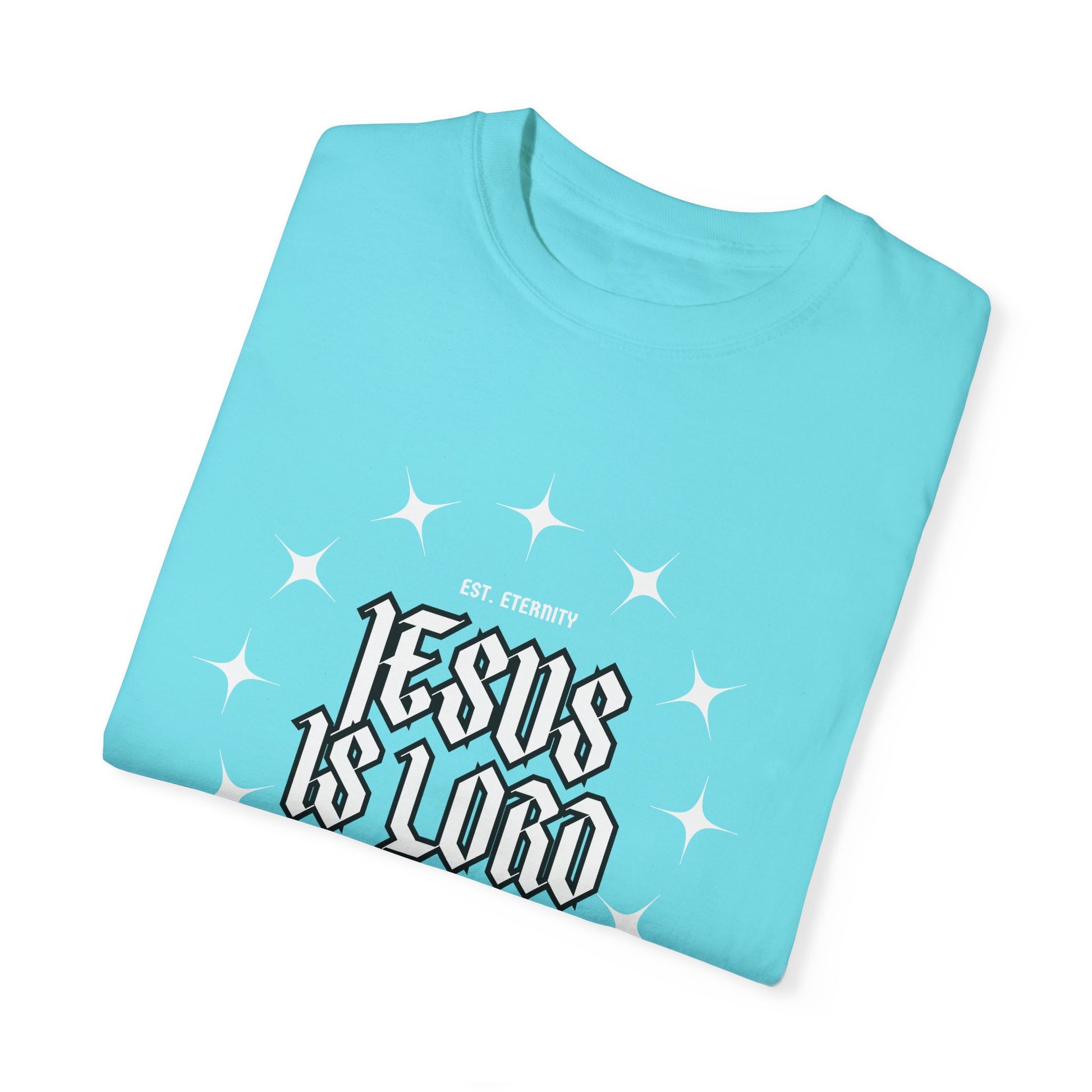 Jesus Is Lord Unisex Garment-Dyed T-Shirt - Faith-Inspired Apparel