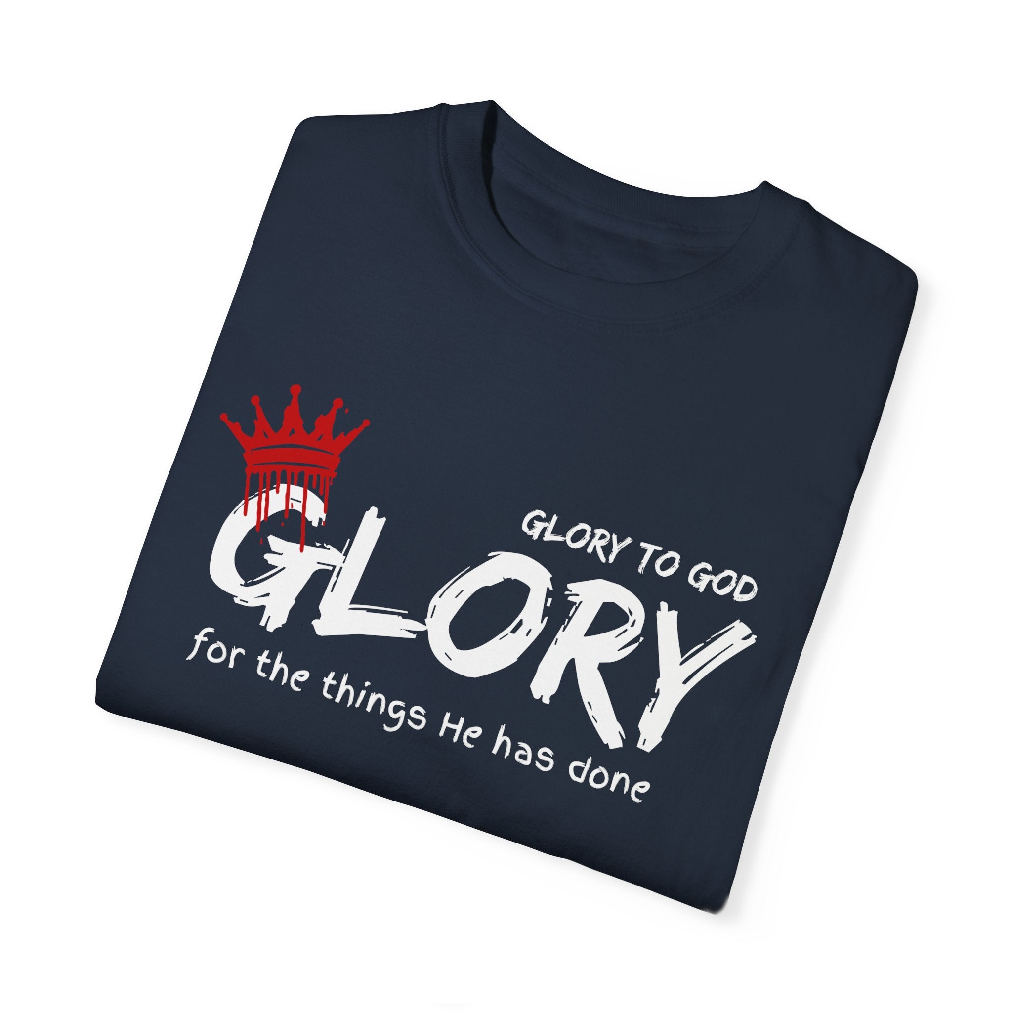 Collection of Faith-Inspired Unisex T-Shirt - 'Glory to God' Design in a gallery layout