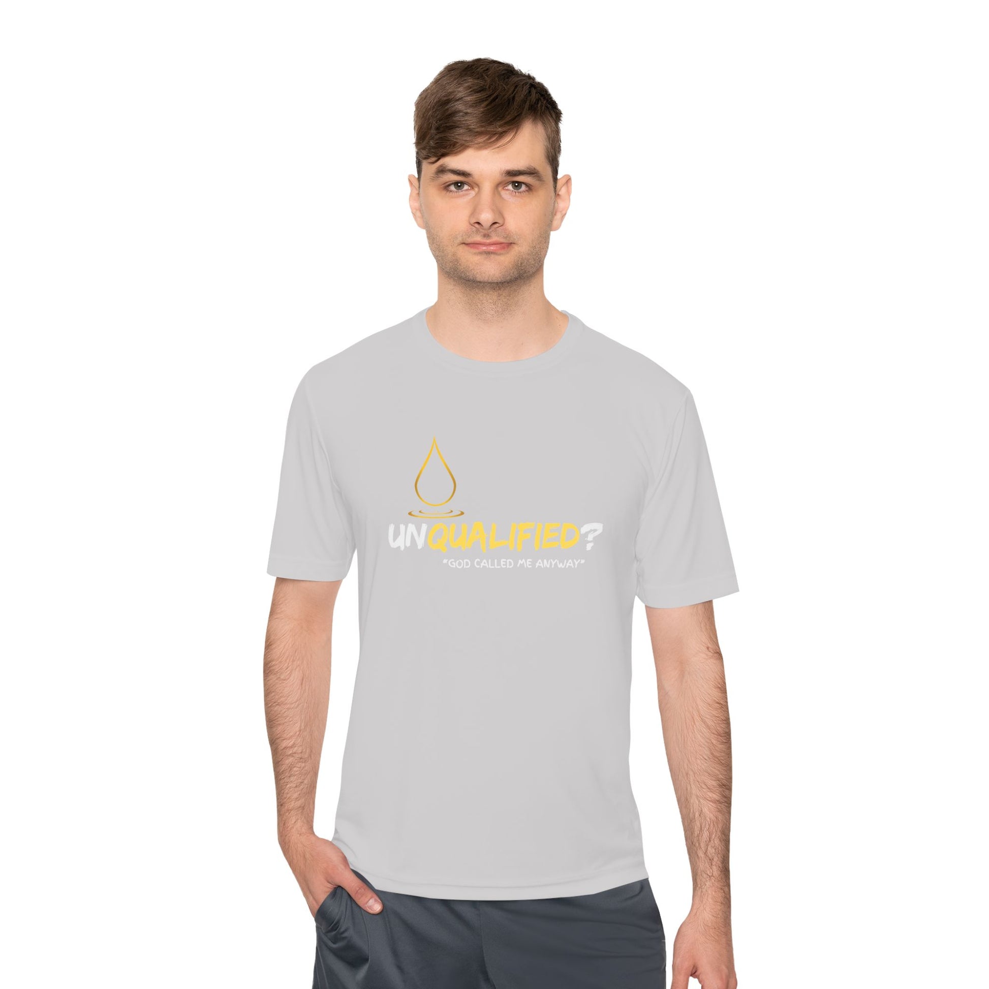 Unisex Moisture Wicking Tee - 'UNQUALIFIED?' Performance Shirt for Athletes