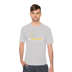 Collection of Unisex Moisture Wicking Tee - 'UNQUALIFIED?' Performance Shirt for Athletes in a gallery layout