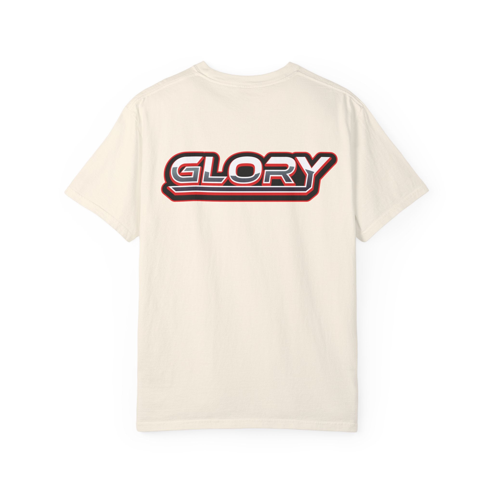 Collection of Unisex Garment-Dyed T-Shirt - 'GLORY' Graphic Tee for Everyday Wear in a gallery layout
