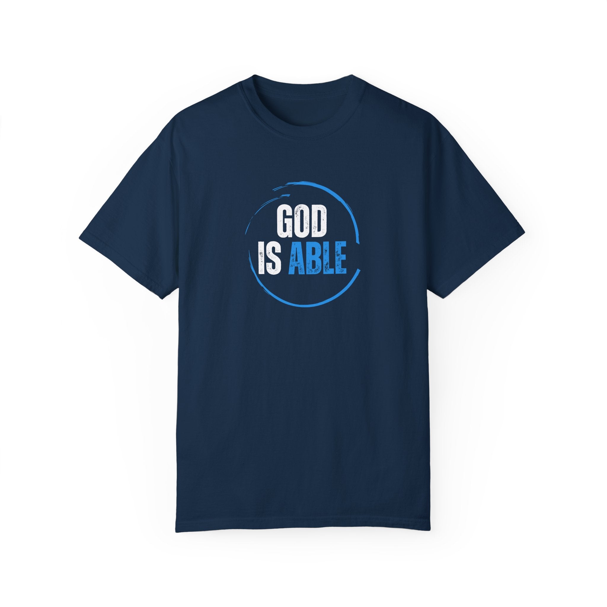 Collection of Inspirational Unisex T-Shirt - 'God Is Able' with Ephesians 3:20 Message in a gallery layout