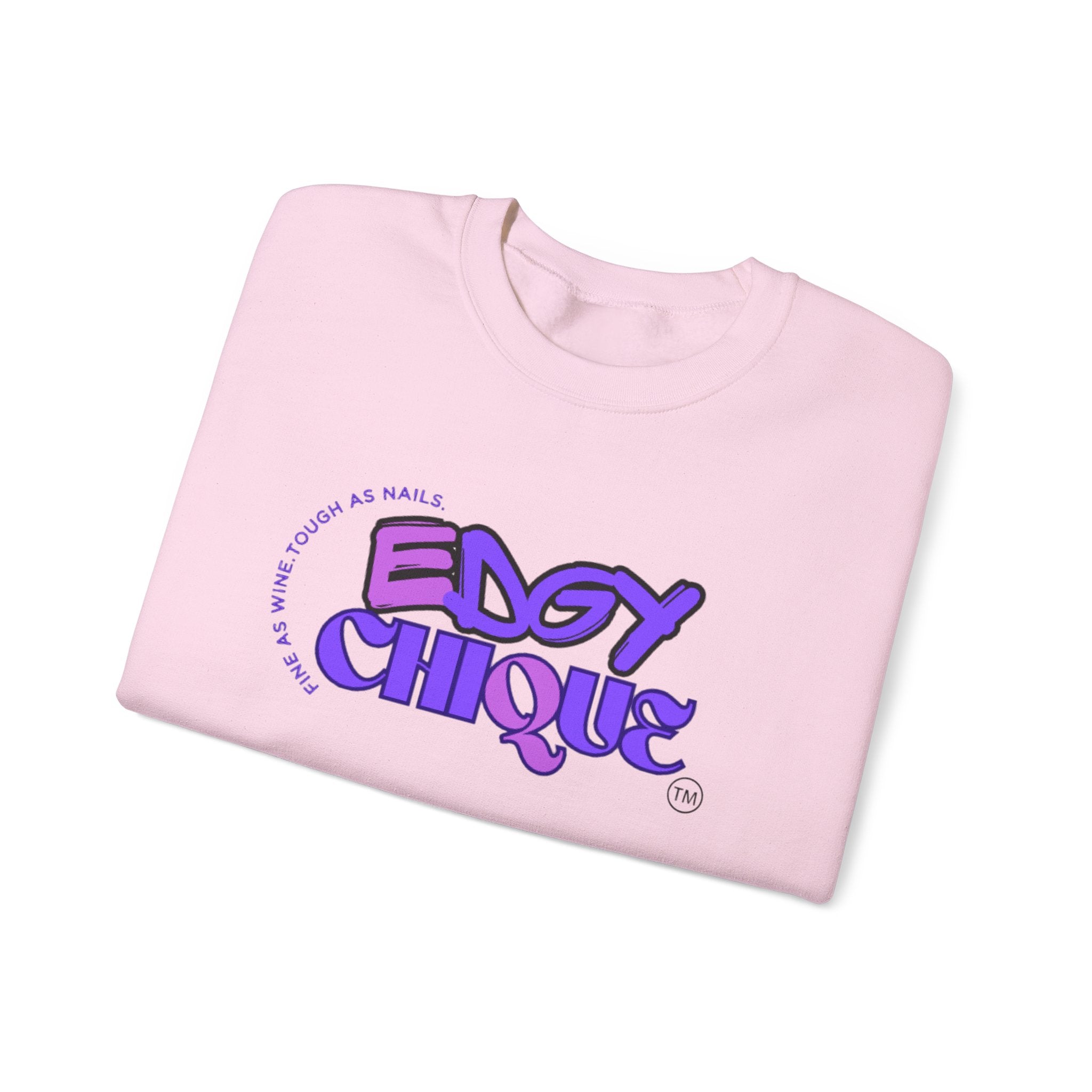 Collection of Edgy Chique Crewneck Sweatshirt - Trendy Design for Confident Women in a gallery layout