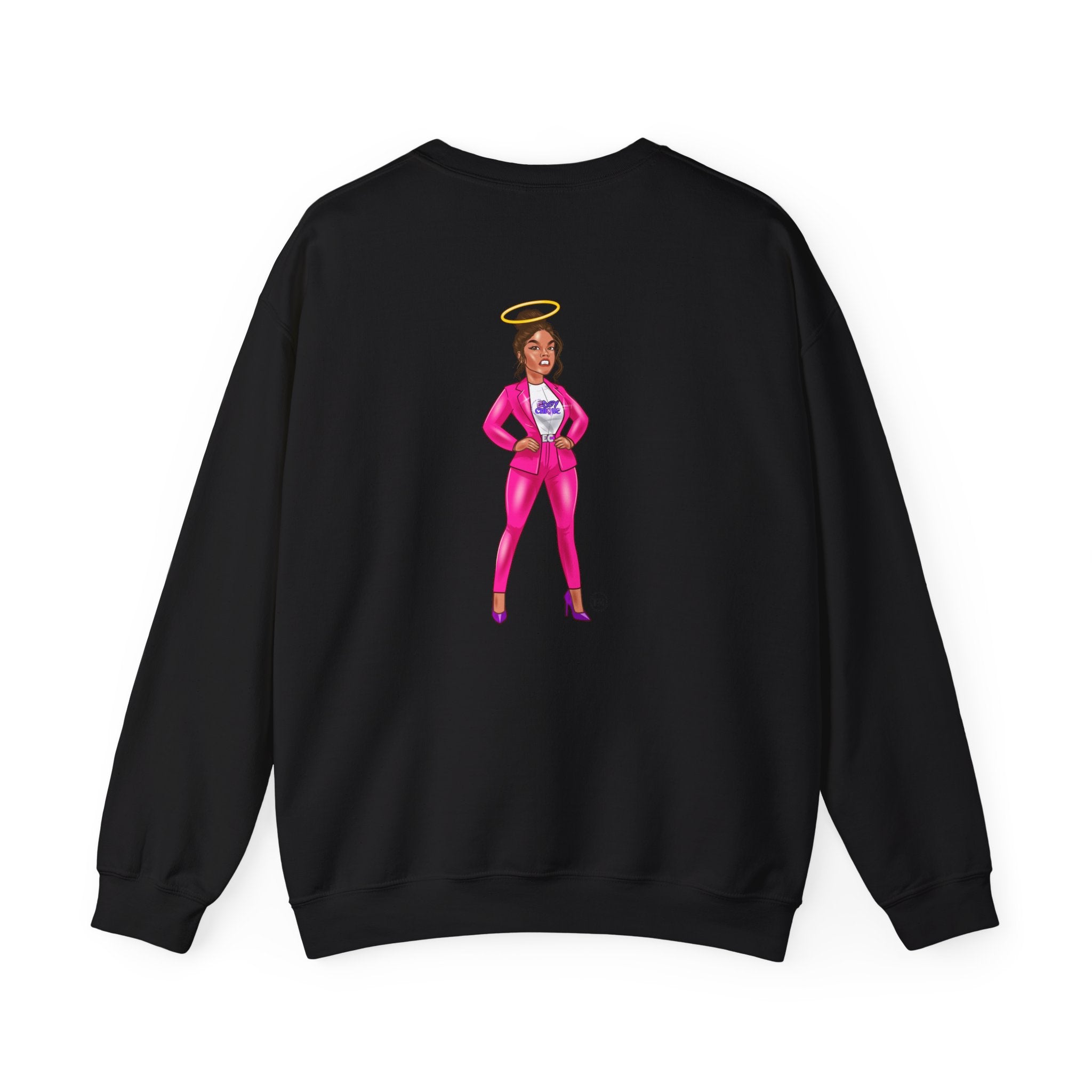 Collection of Edgy Chique Crewneck Sweatshirt - Trendy Design for Confident Women in a gallery layout