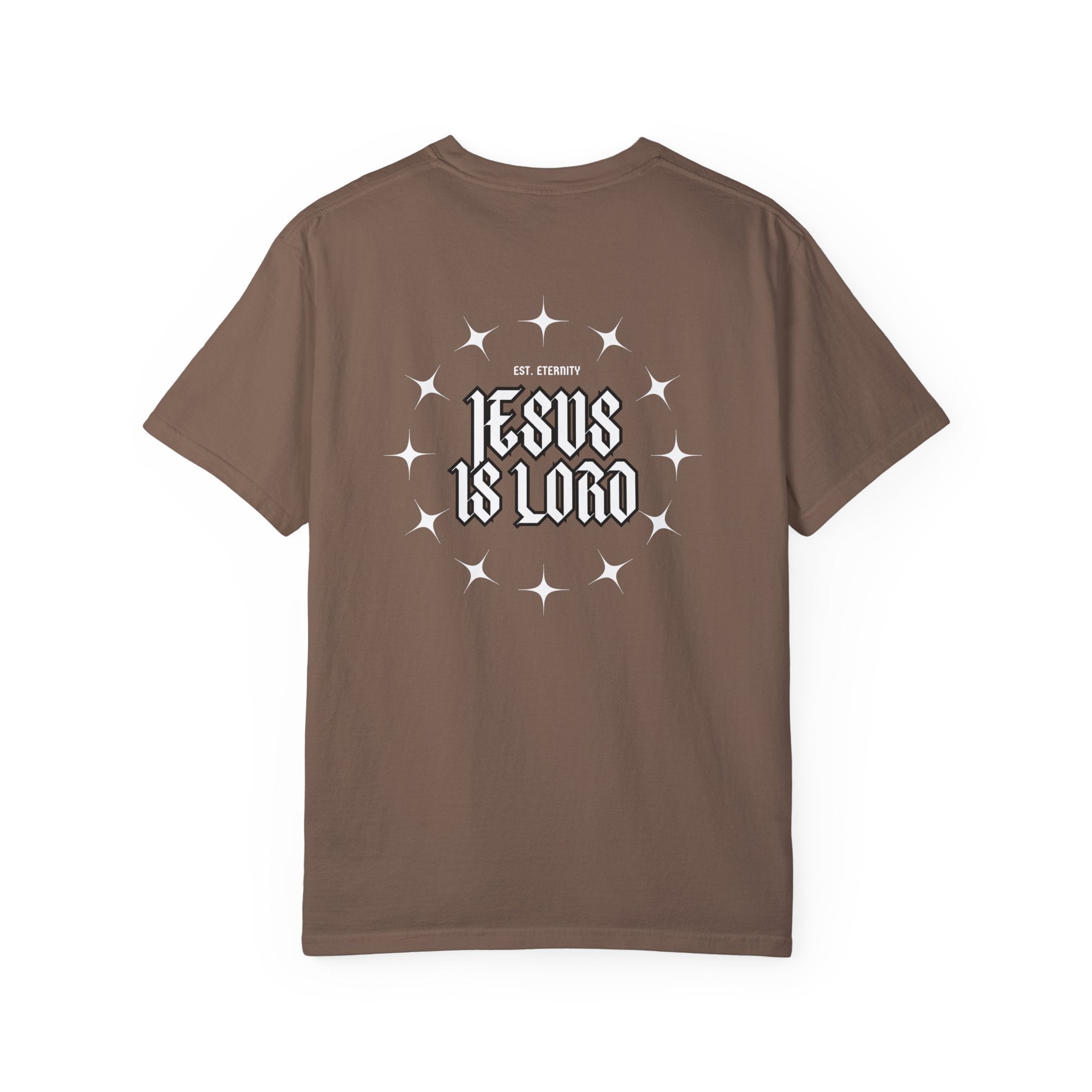 Collection of Jesus Is Lord Unisex Garment-Dyed T-Shirt - Faith-Inspired Apparel in a gallery layout