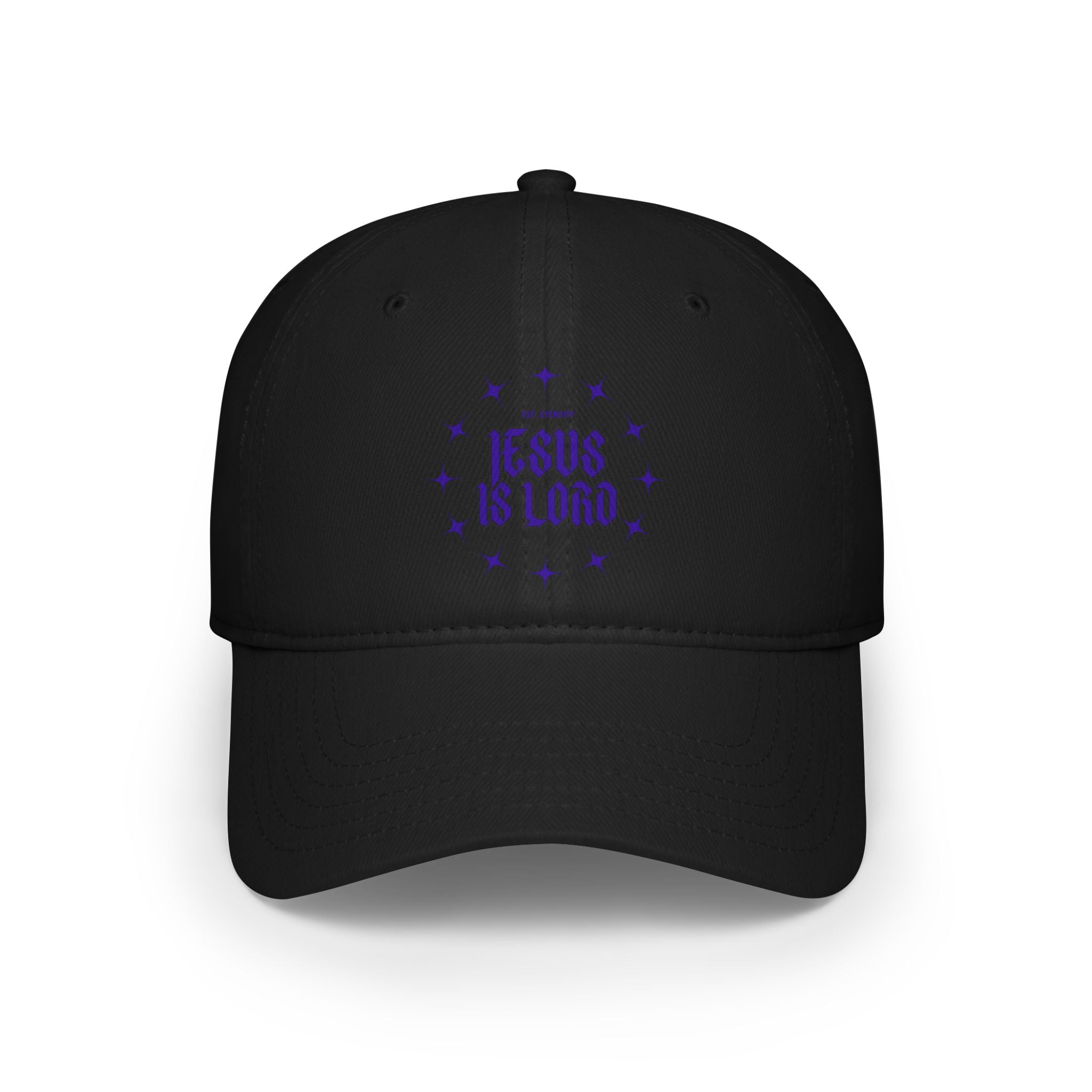 Collection of Inspirational Low Profile Baseball Cap - 'Jesus Is Lord' Design in a gallery layout