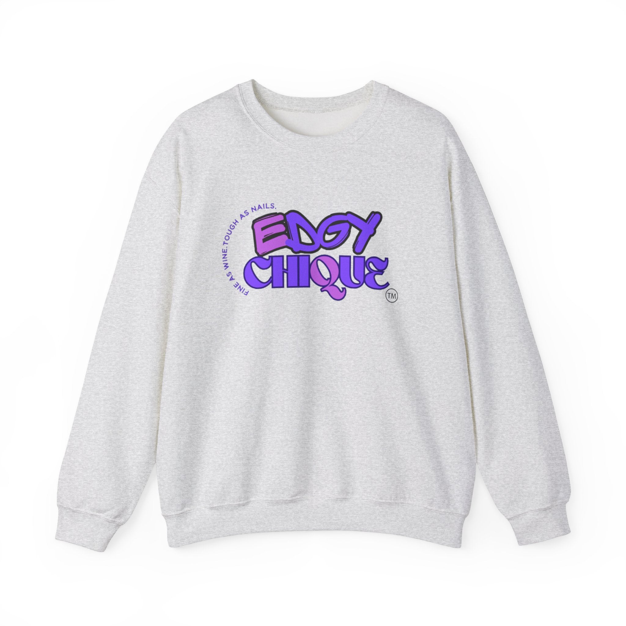 Collection of Edgy Chique Crewneck Sweatshirt - Trendy Design for Confident Women in a gallery layout