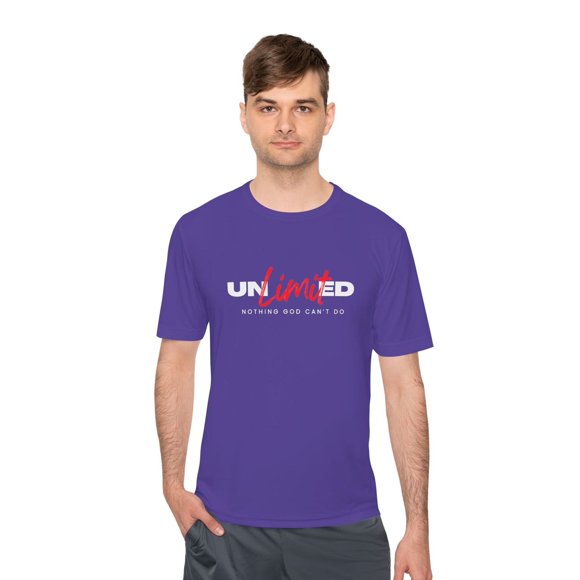 Unisex Moisture Wicking Tee - 'Unlimited' Inspirational Sportswear