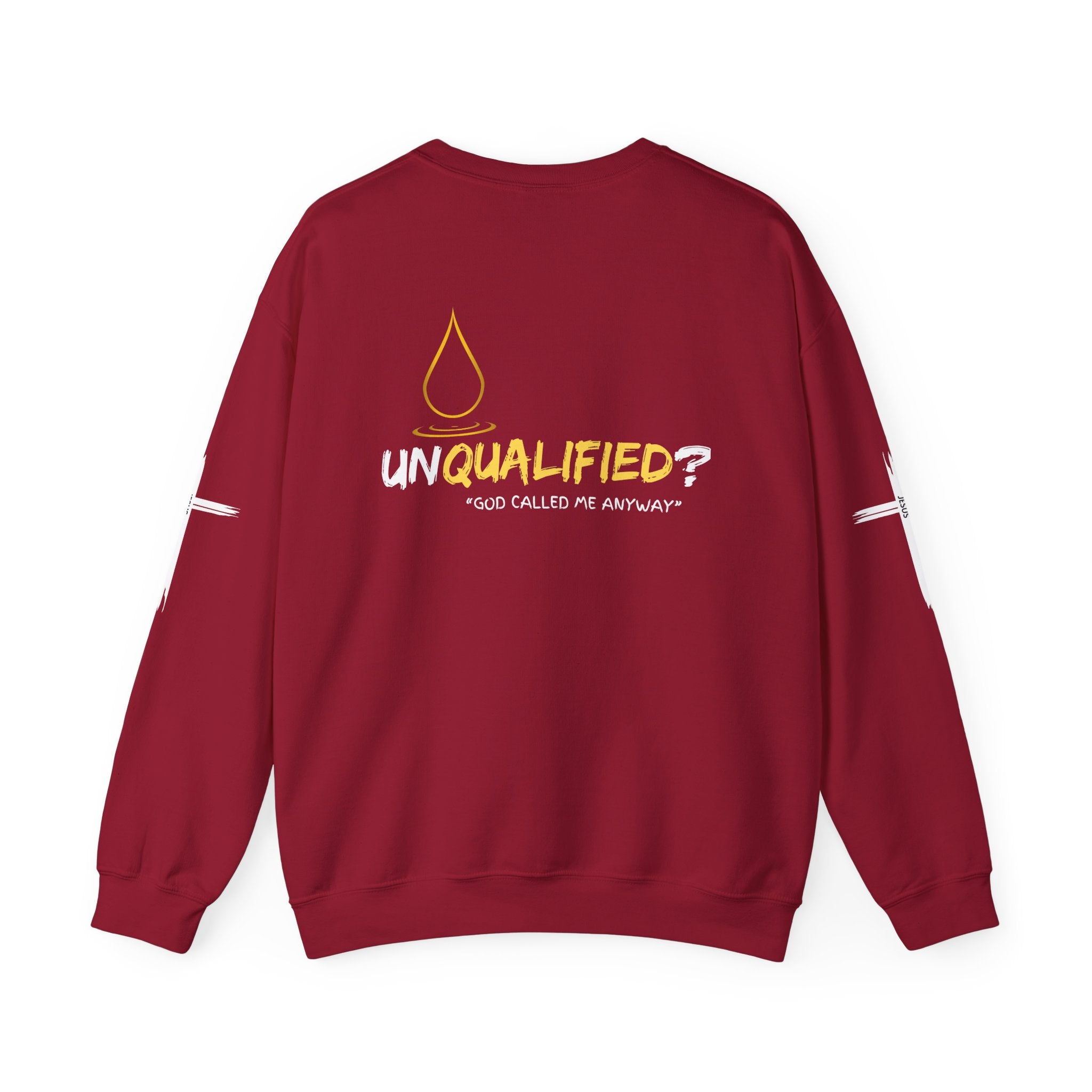 Collection of QUALIFIED "God Called Me Anyway" Unisex Crewneck Sweatshirt - Cozy Motivational Apparel in a gallery layout