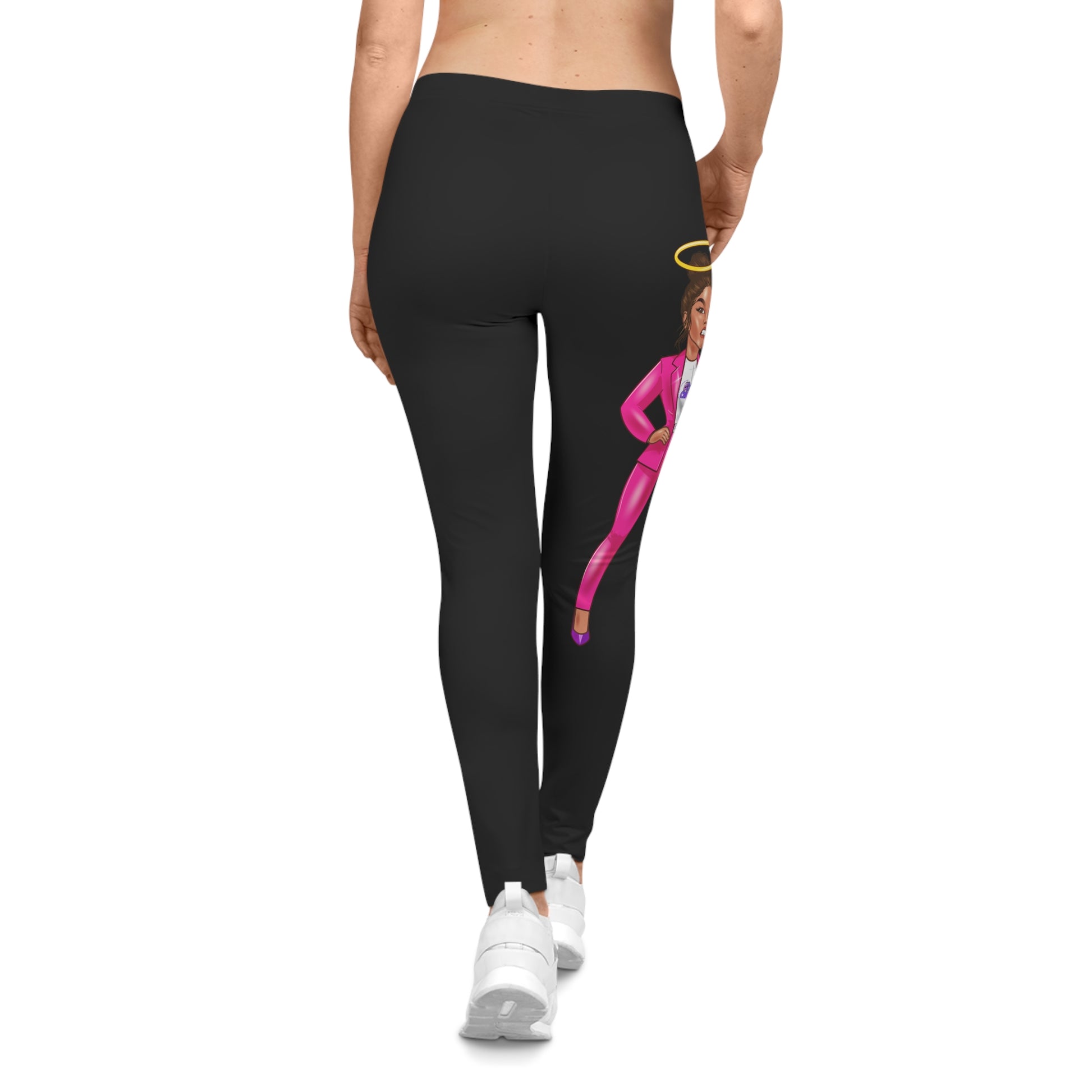 Leggings con gráficos elegantes y atrevidos para mujer: ropa deportiva informal y elegante con un diseño inspirador