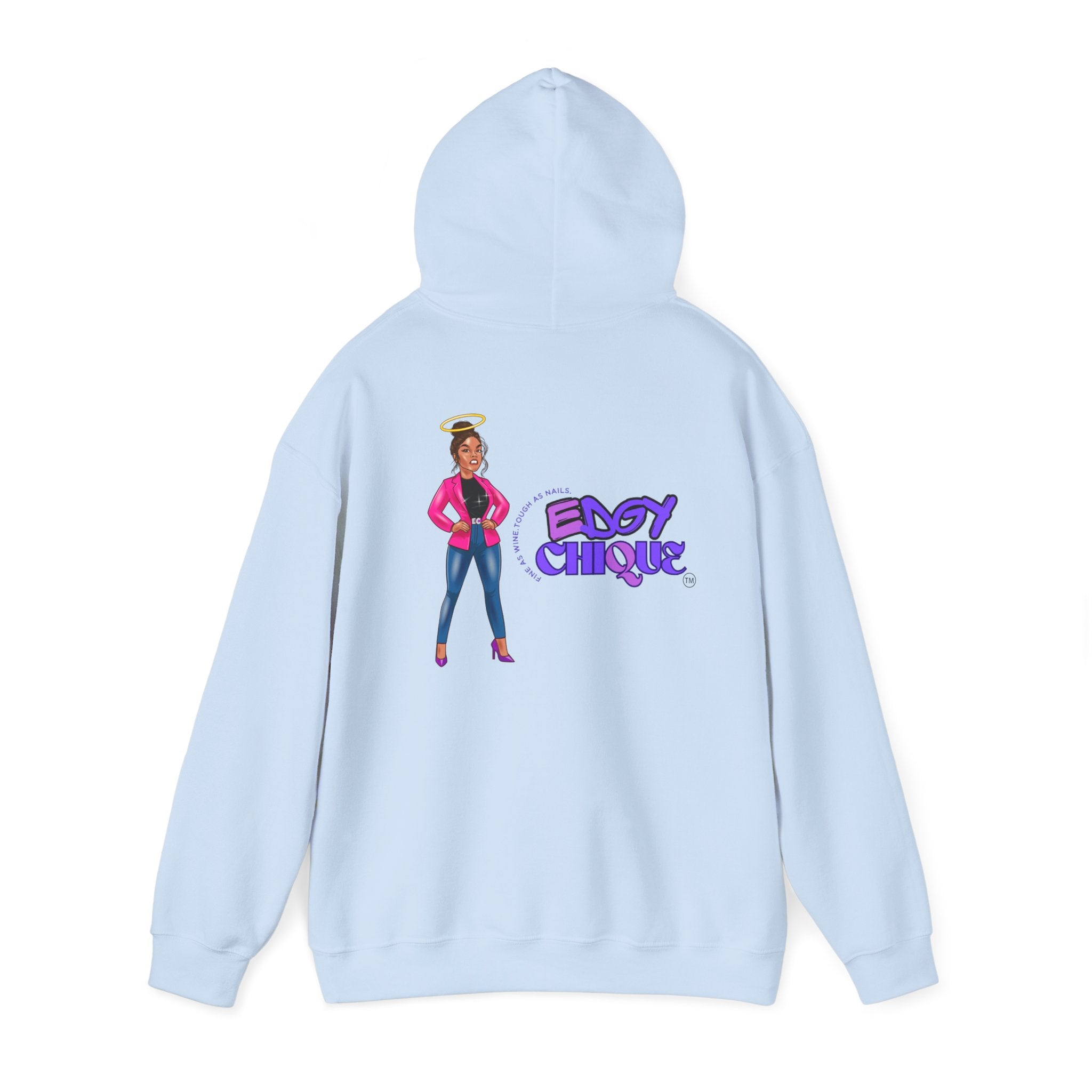 Collection of Sudadera con capucha unisex Edgy Chique Heavy Blend™: jersey gráfico moderno para entusiastas de la ropa urbana in a gallery layout