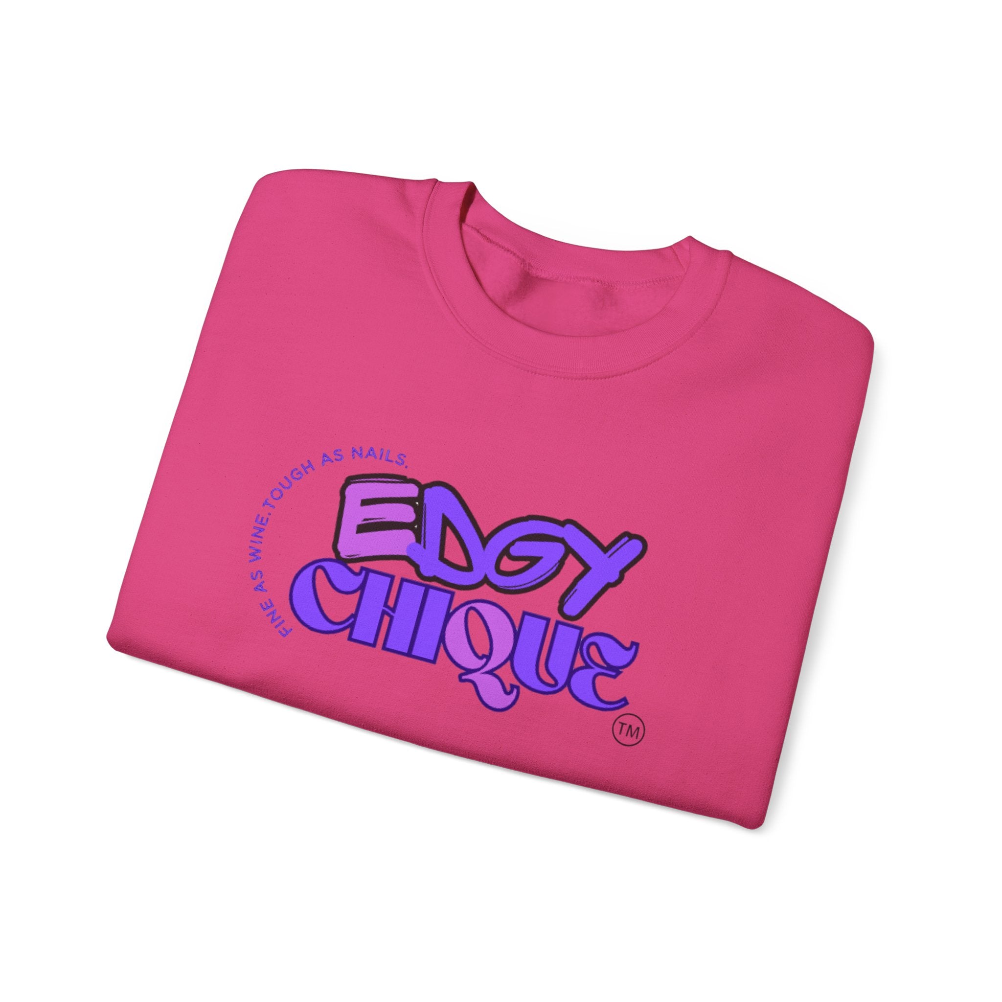 Collection of Edgy Chique Crewneck Sweatshirt - Trendy Design for Confident Women in a gallery layout