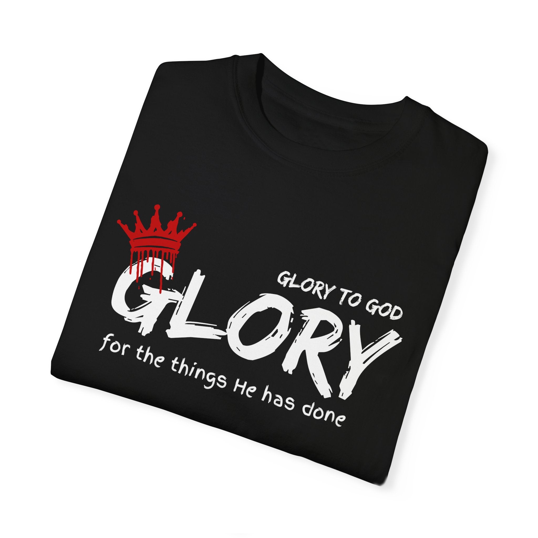 Collection of Faith-Inspired Unisex T-Shirt - 'Glory to God' Design in a gallery layout