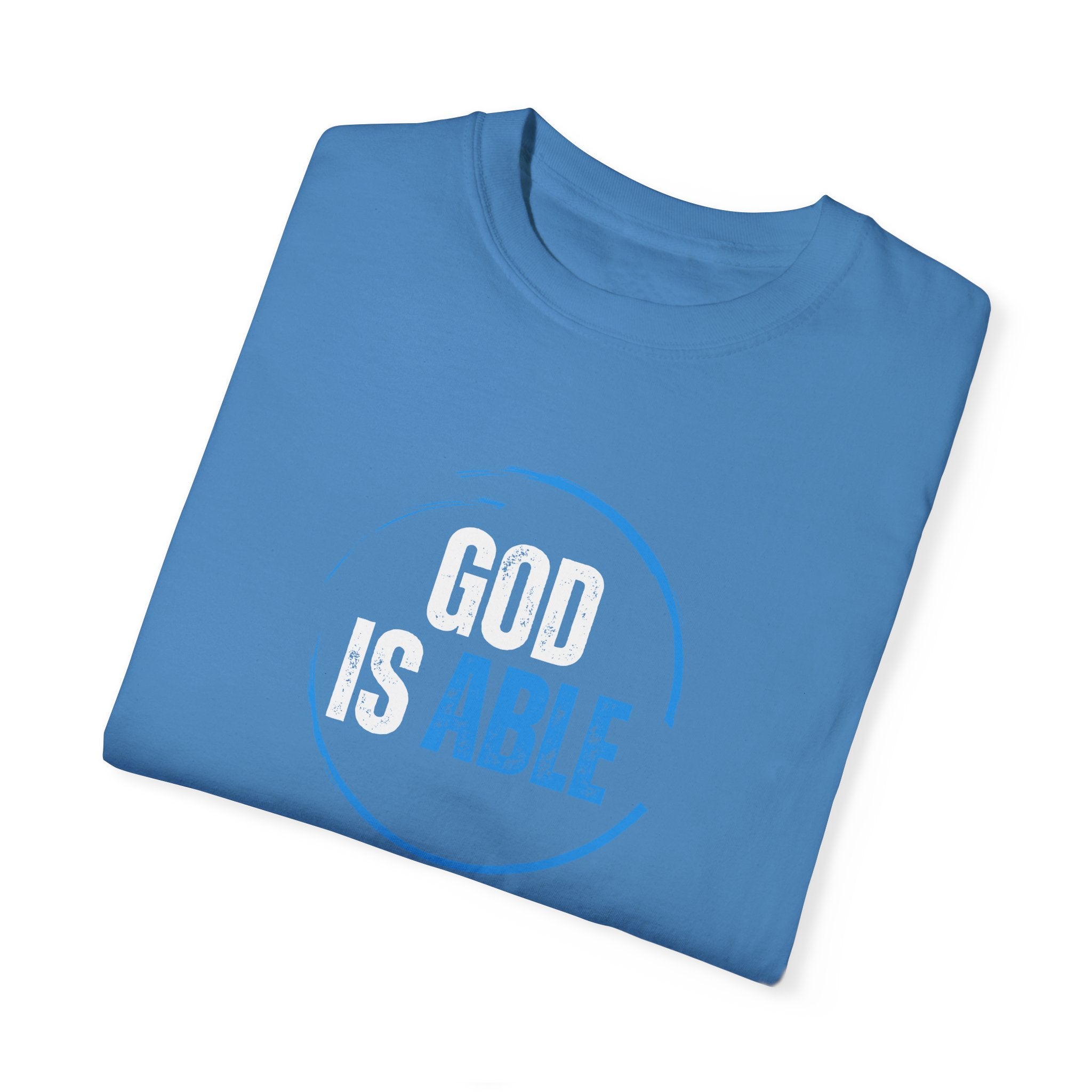 Collection of Inspirational Unisex T-Shirt - 'God Is Able' with Ephesians 3:20 Message in a gallery layout