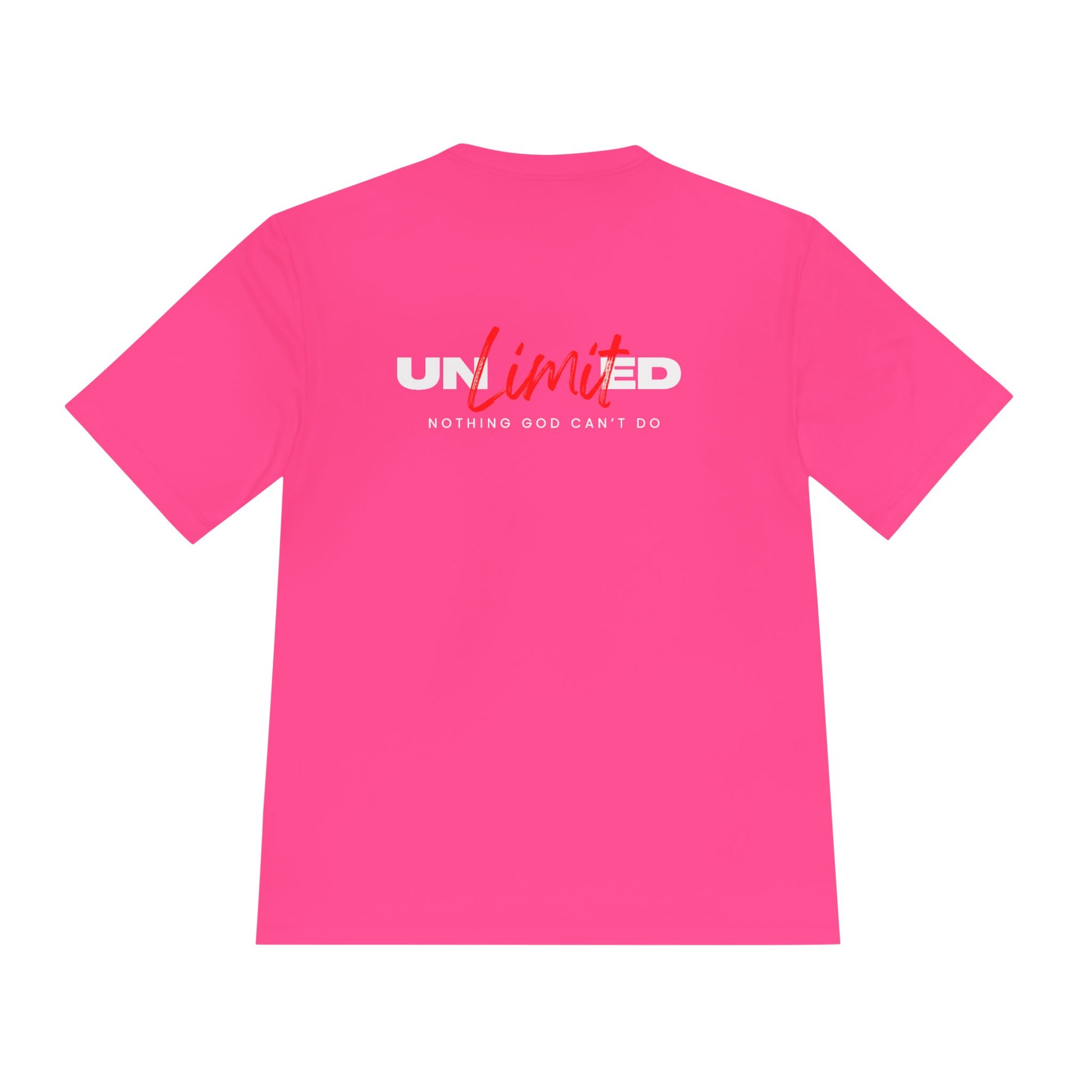 Unisex Moisture Wicking Tee - 'Unlimited' Inspirational Sportswear