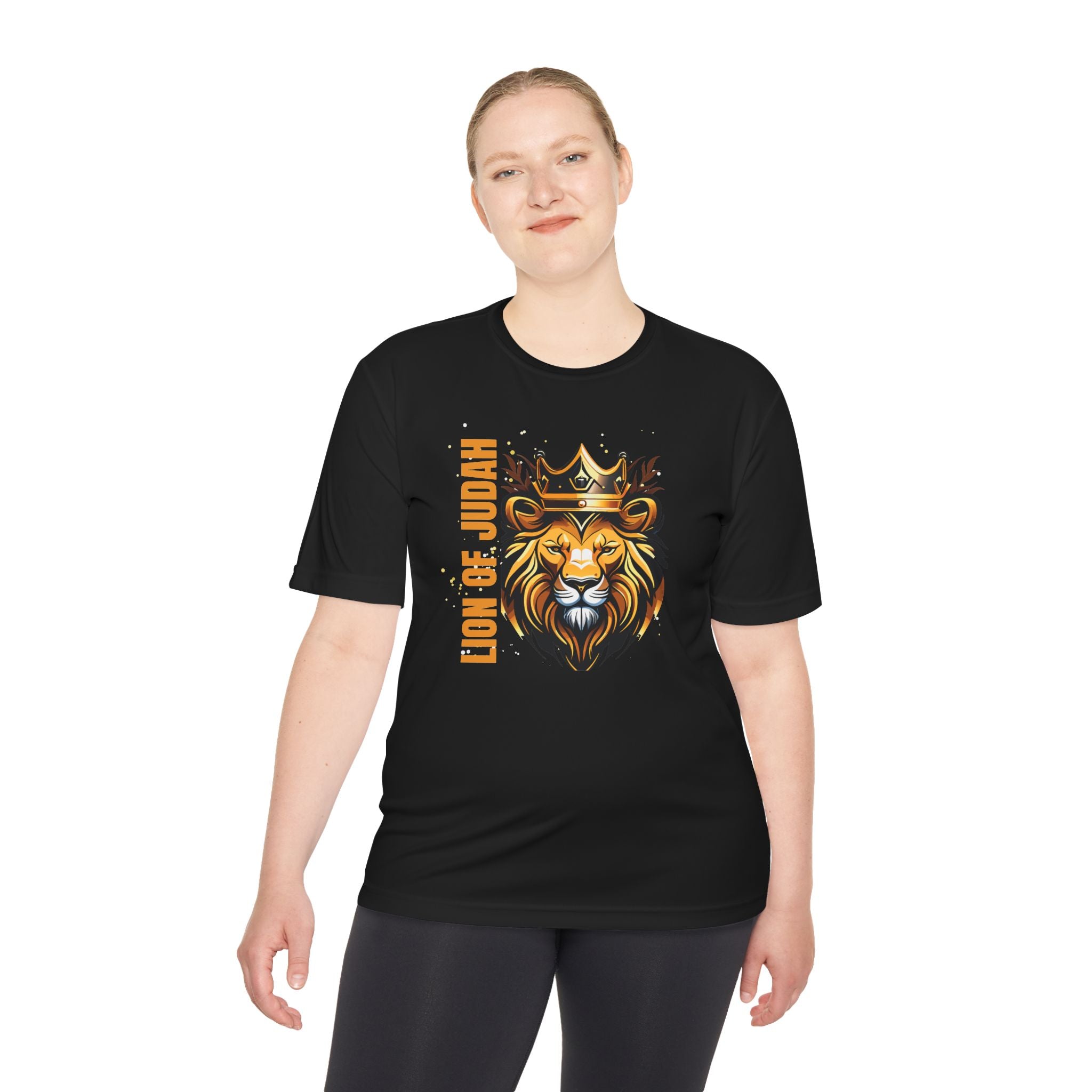 Collection of Lion of Judah Unisex Moisture Wicking Tee - Stylish Performance Shirt for Active Lifestyle in a gallery layout