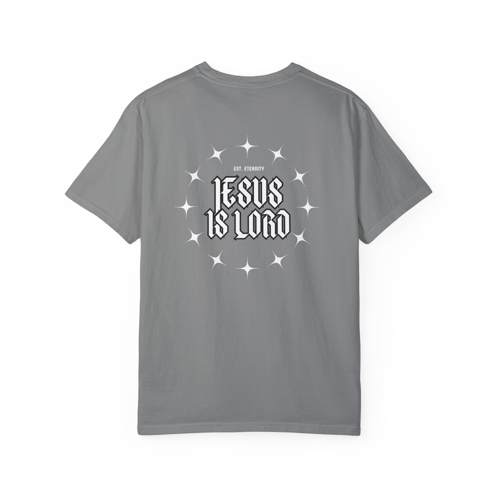 Collection of Jesus Is Lord Unisex Garment-Dyed T-Shirt - Faith-Inspired Apparel in a gallery layout