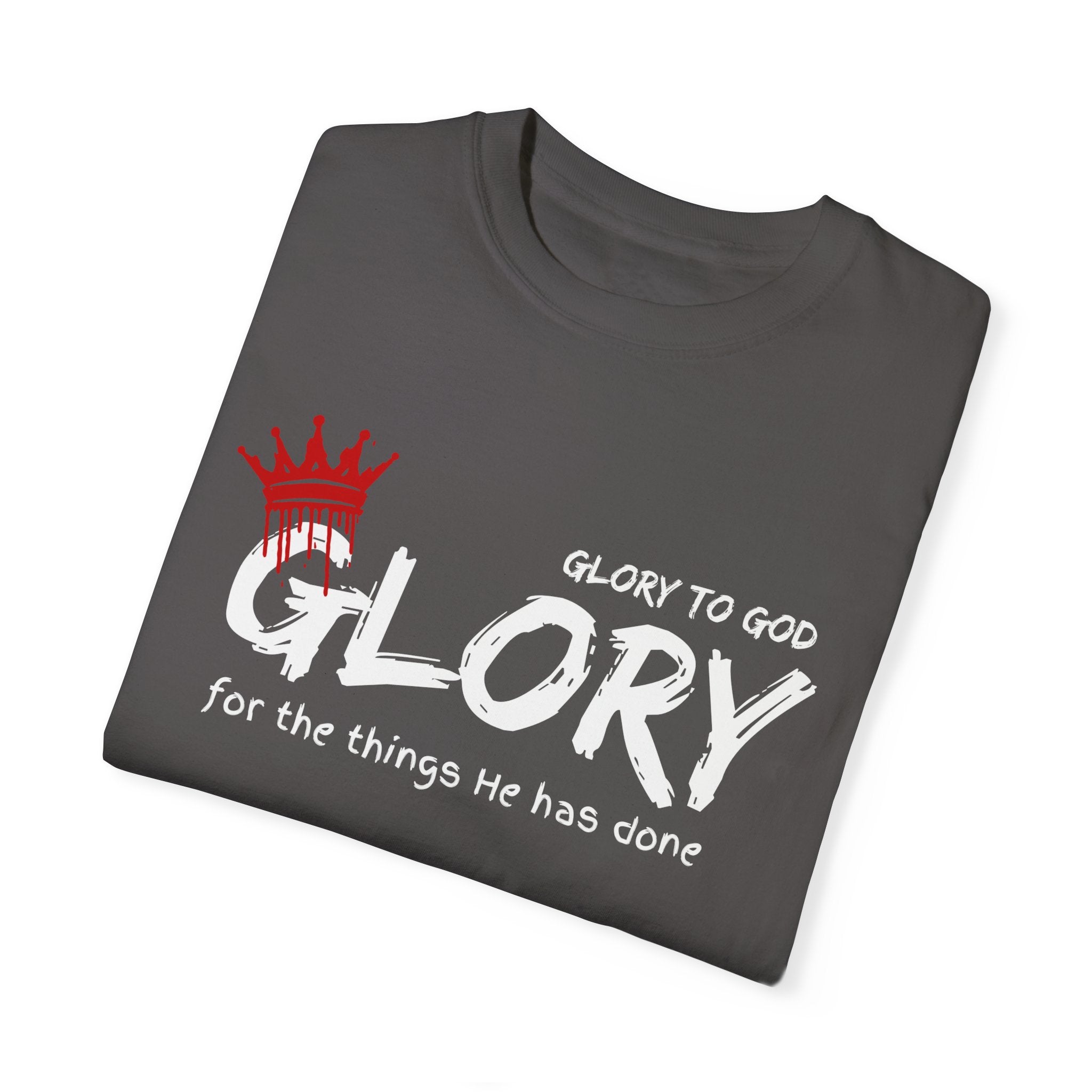 Collection of Faith-Inspired Unisex T-Shirt - 'Glory to God' Design in a gallery layout