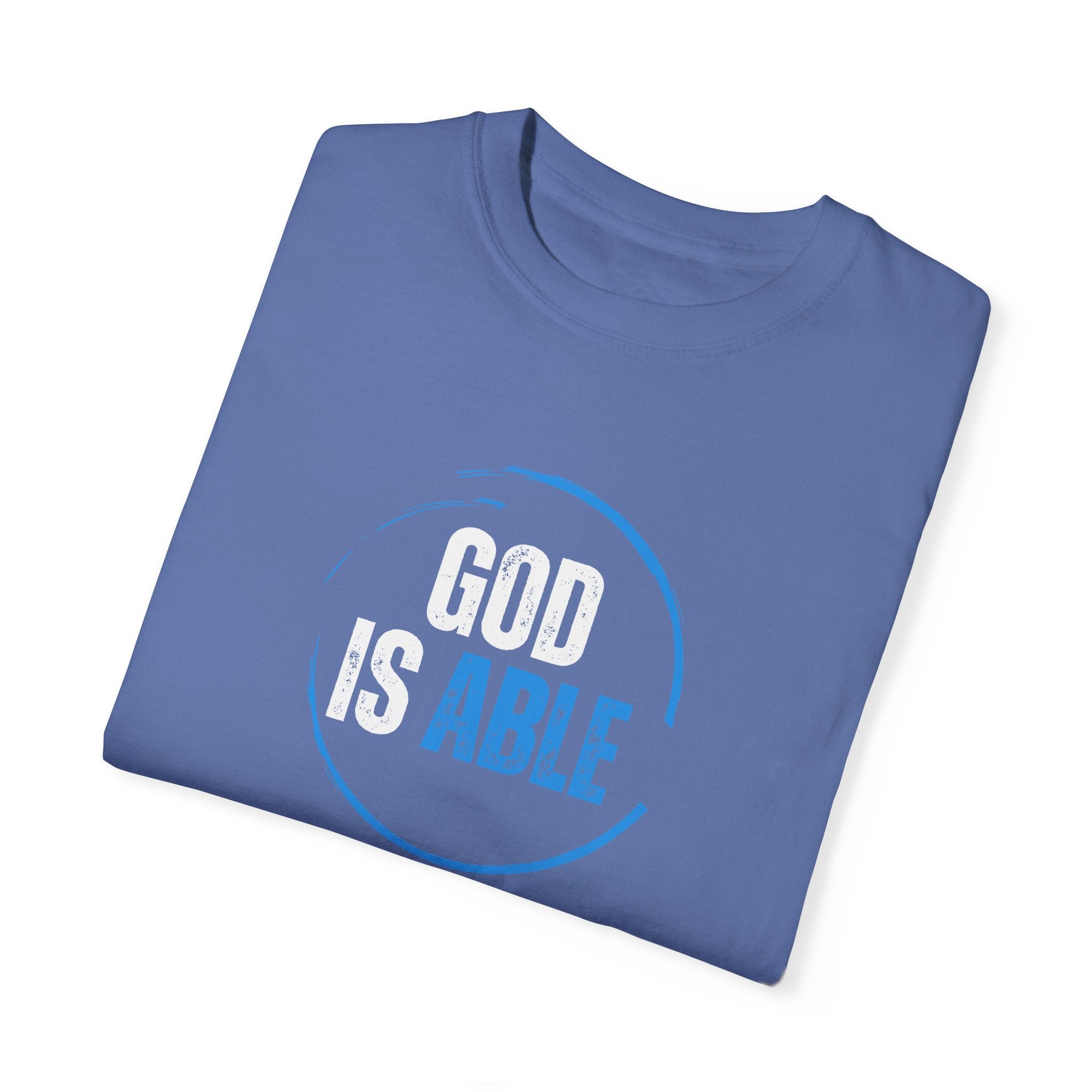 Collection of Inspirational Unisex T-Shirt - 'God Is Able' with Ephesians 3:20 Message in a gallery layout