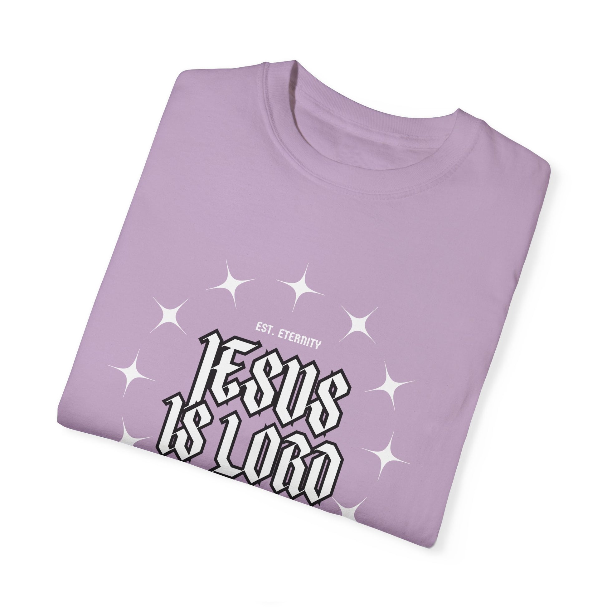 Jesus Is Lord Unisex Garment-Dyed T-Shirt - Faith-Inspired Apparel