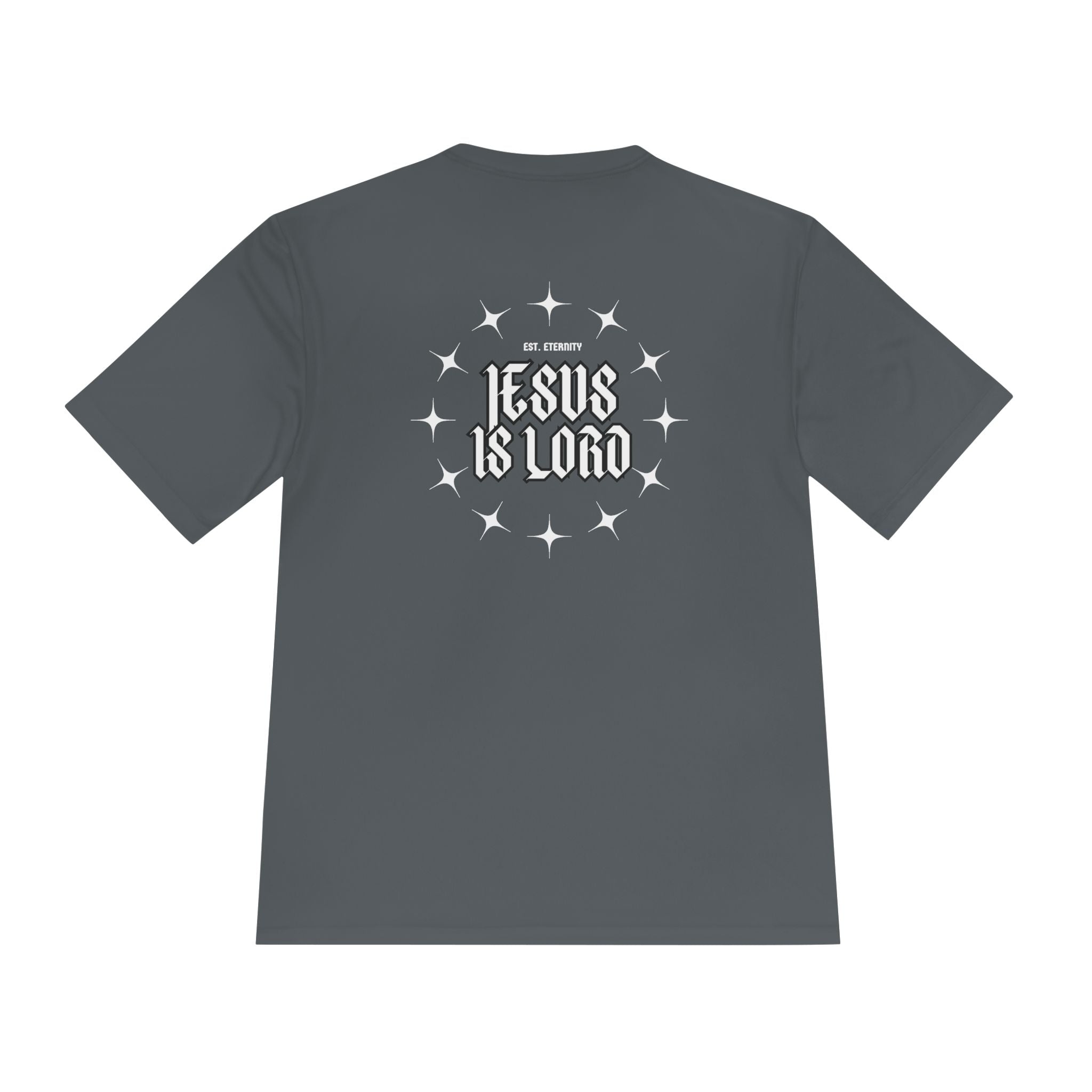 Collection of Unisex Moisture Wicking Tee - 'Jesus is Lord' Inspirational Activewear in a gallery layout