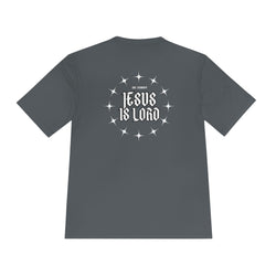 Collection of Unisex Moisture Wicking Tee - 'Jesus is Lord' Inspirational Activewear in a gallery layout
