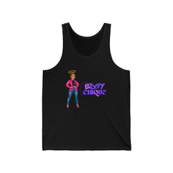 Collection of Edgy Chique Unisex Jersey Tank - Fun & Stylish Graphic Tank Top for Everyday Wear in a gallery layout