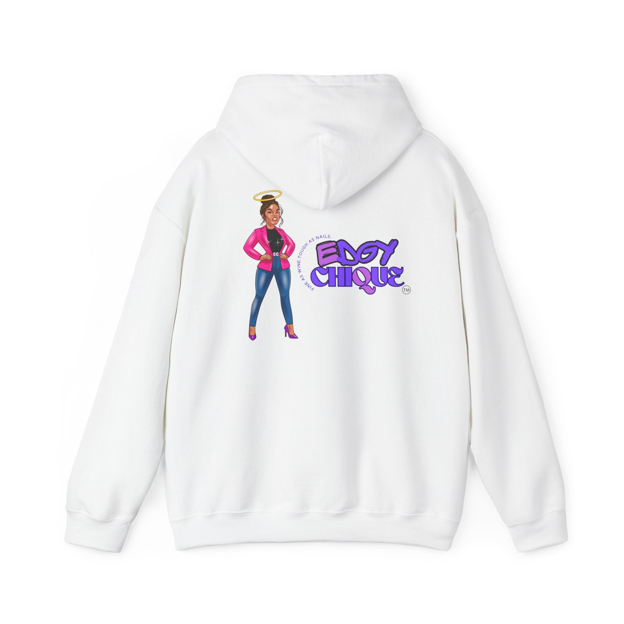 Collection of Sudadera con capucha unisex Edgy Chique Heavy Blend™: jersey gráfico moderno para entusiastas de la ropa urbana in a gallery layout