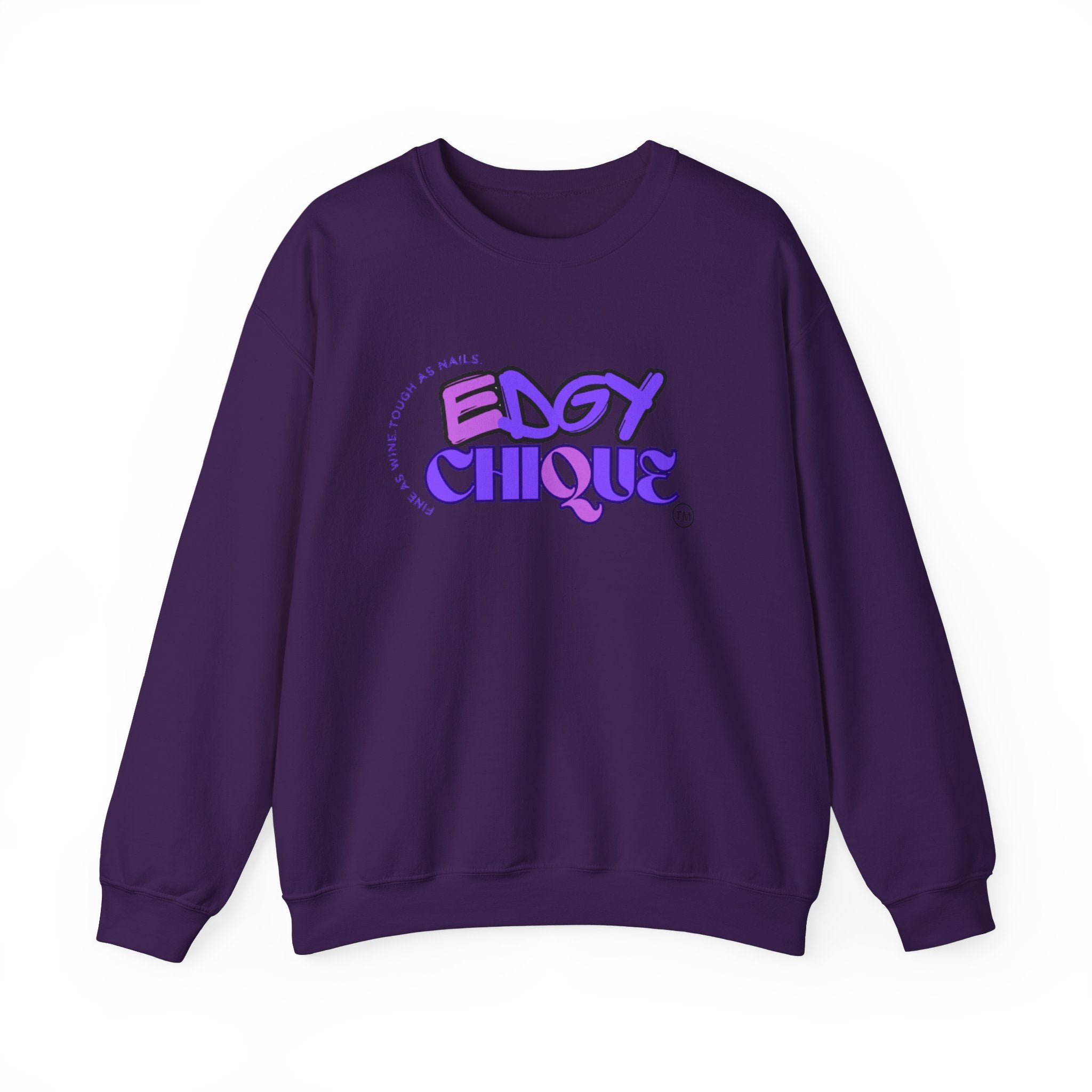 Collection of Edgy Chique Crewneck Sweatshirt - Trendy Design for Confident Women in a gallery layout